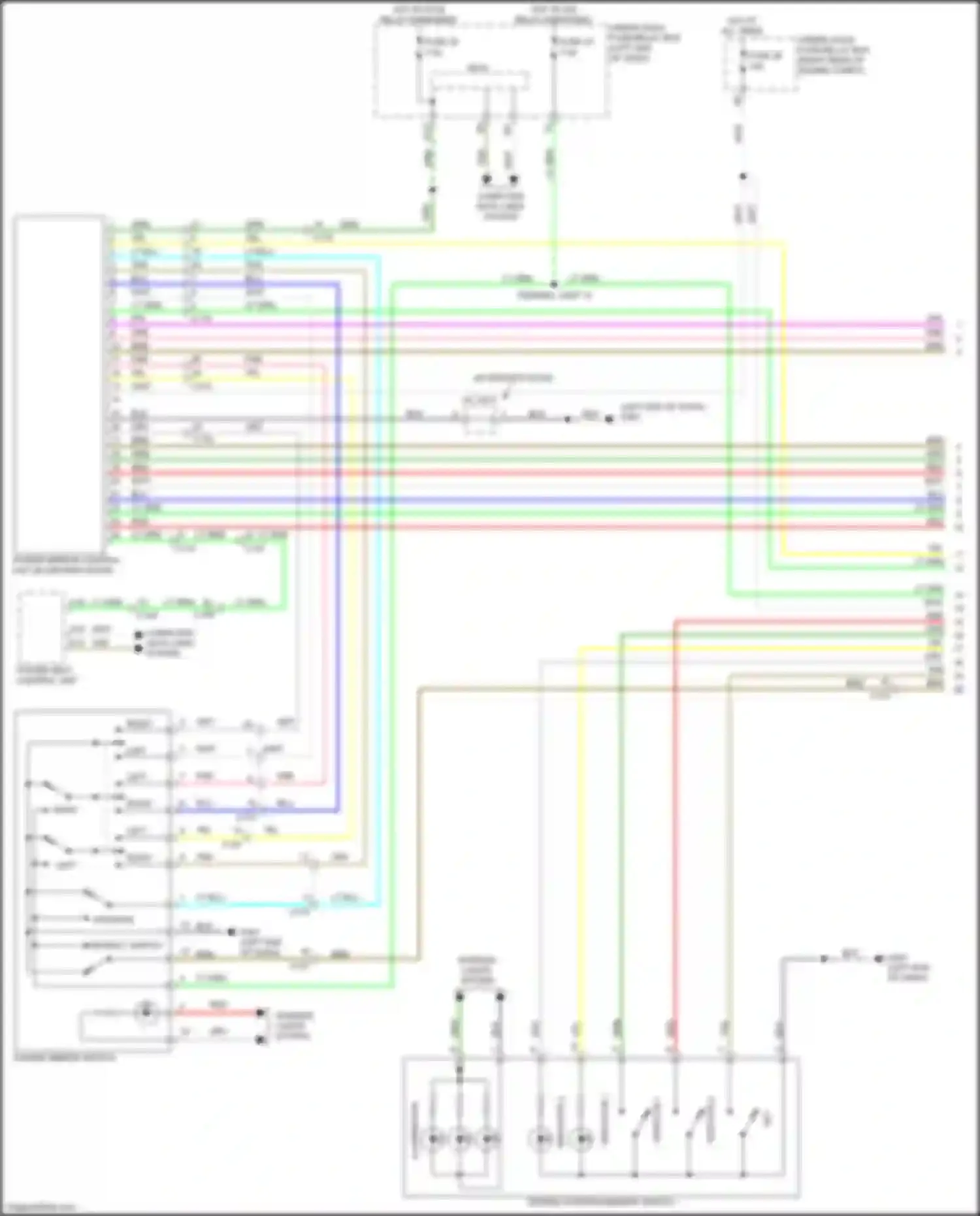 Wiring diagram power mirror switch for Honda Passport III facelift (2021-2024) (3 of 6)