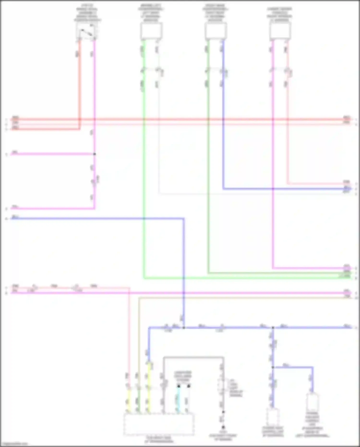 Wiring diagram power tailgate control unit for Honda Passport III facelift (2021-2024) (1 of 12)