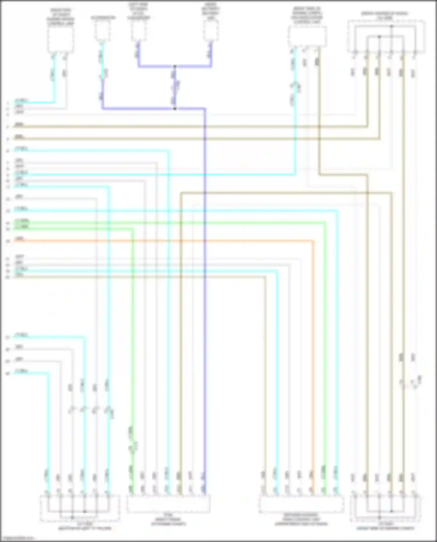 Wiring diagram right end of dash) for Honda Passport III facelift (2021-2024) (4 of 11)