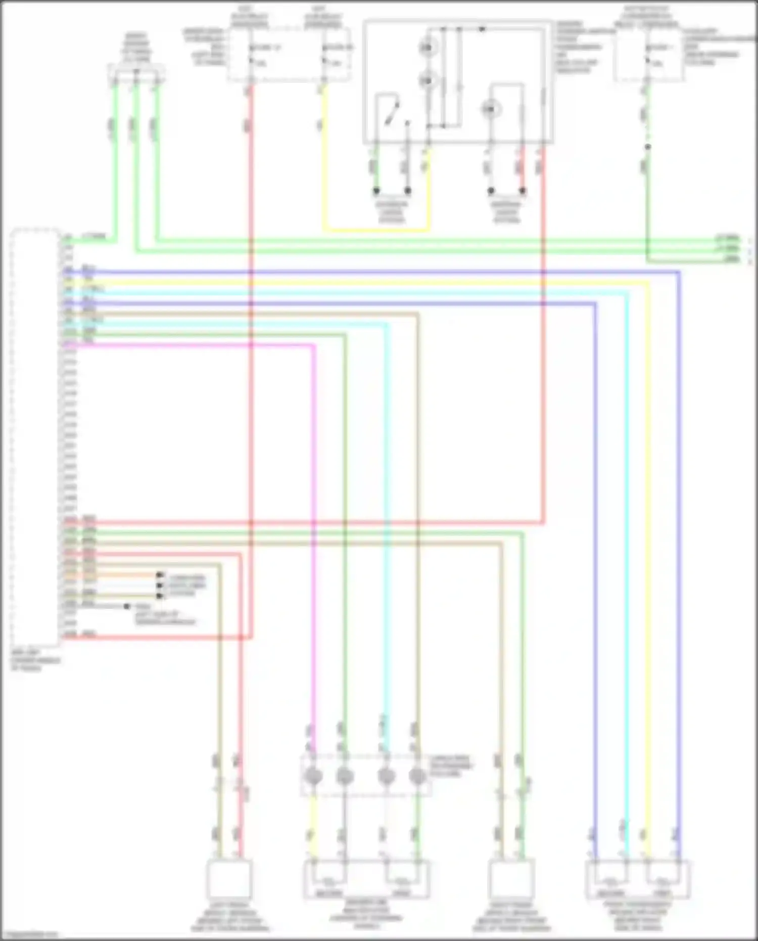 Wiring diagram right front impact sensor for Honda Passport III facelift (2021-2024) (1 of 1)
