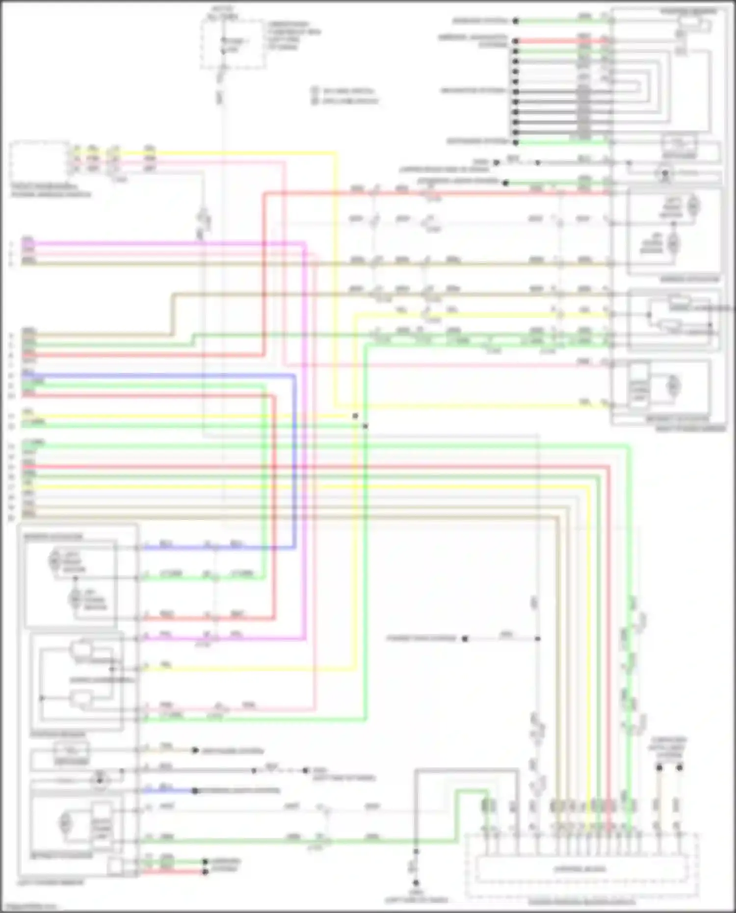 Wiring diagram right power mirror for Honda Passport III facelift (2021-2024) (4 of 6)