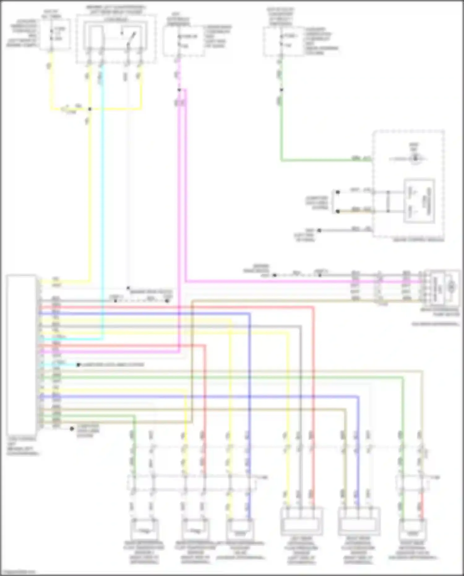 Wiring diagram right rear differential fluid pressure sensor for Honda Passport III facelift (2021-2024) (1 of 1)