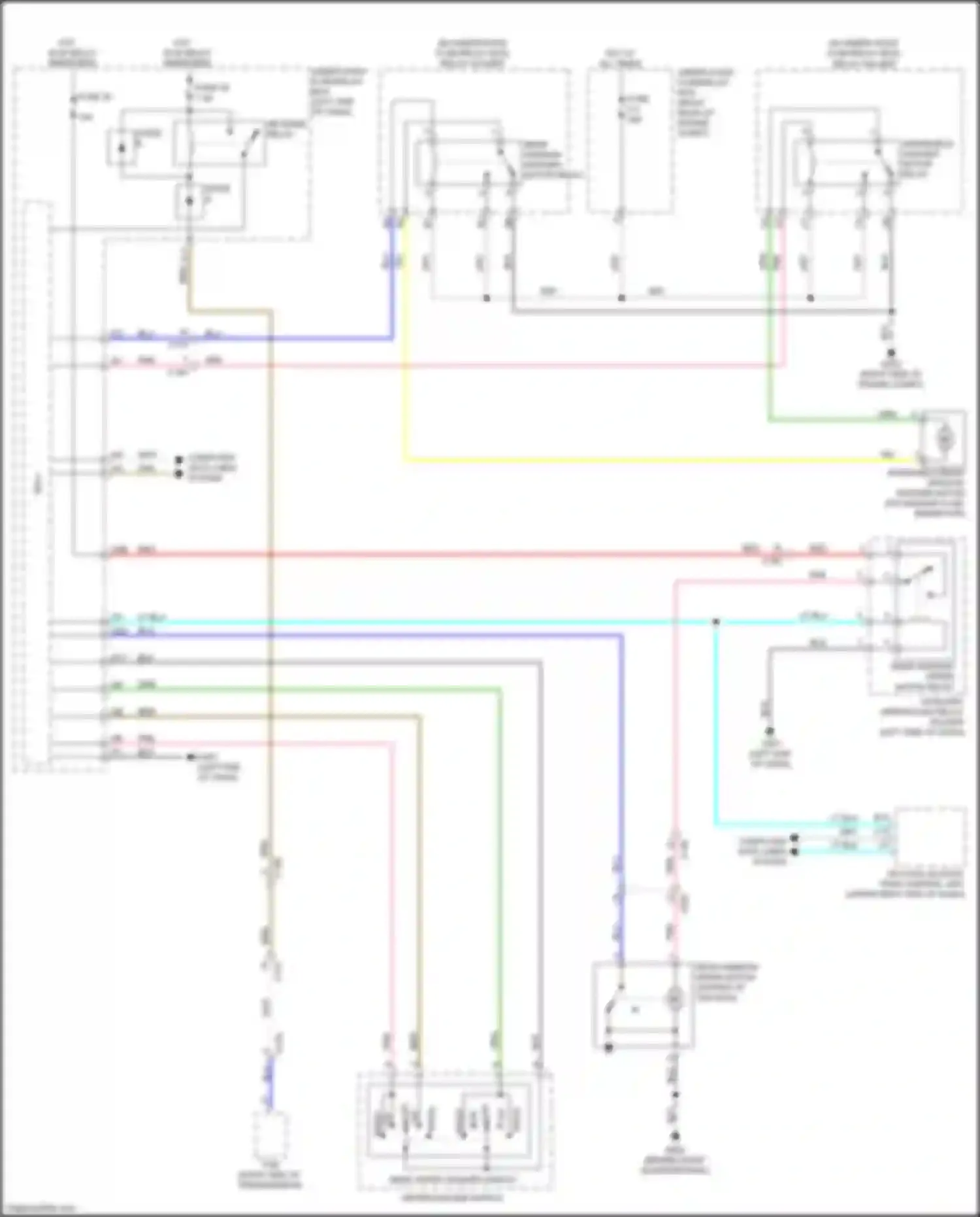 Wiring diagram (right side of transmission for Honda Passport III facelift (2021-2024) (5 of 5)