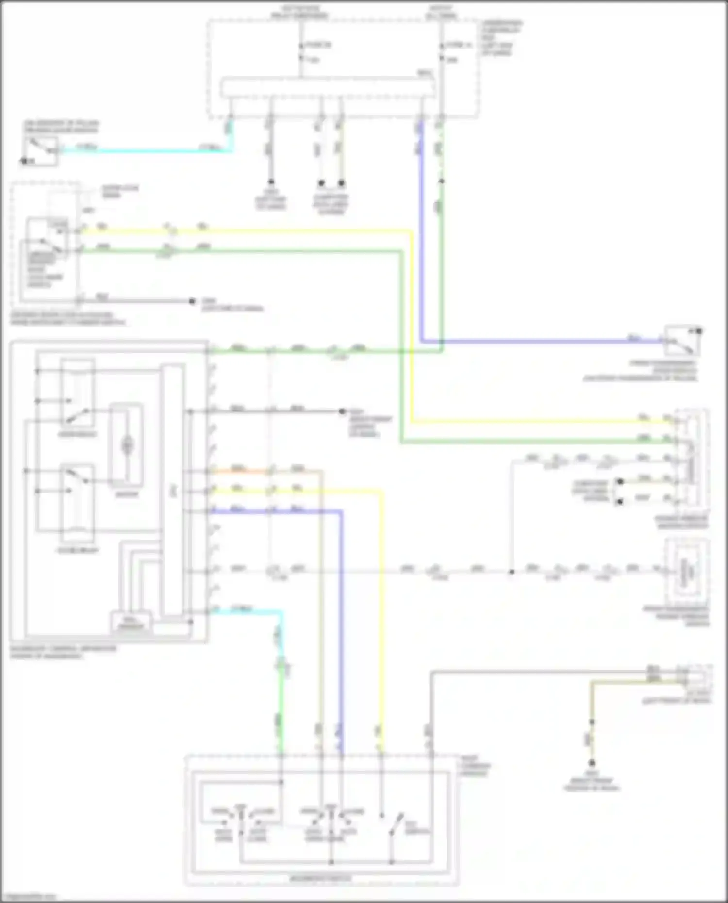 Wiring diagram roof console module for Honda Passport III facelift (2021-2024) (6 of 6)