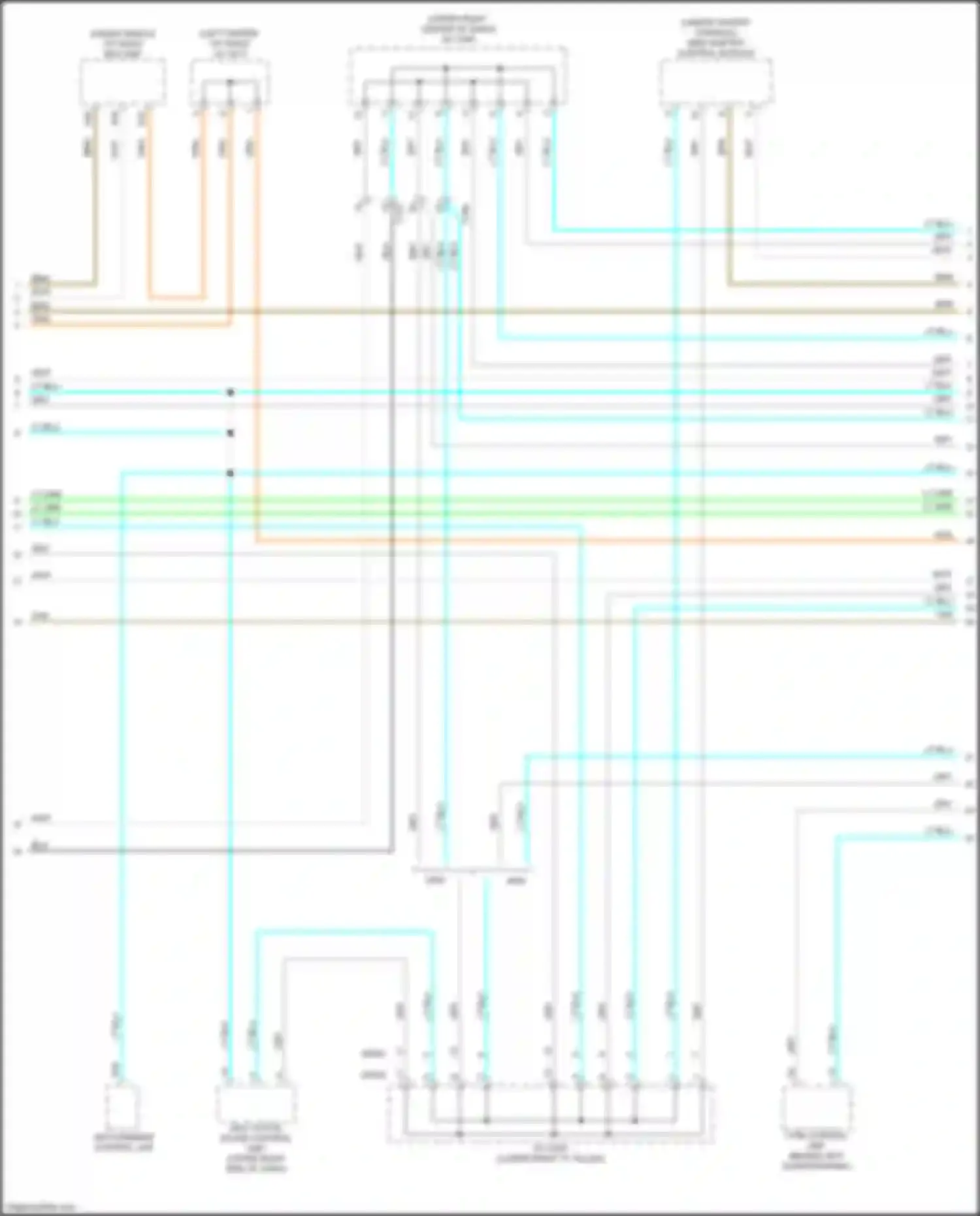 Wiring diagram srs unit for Honda Passport III facelift (2021-2024) (2 of 7)