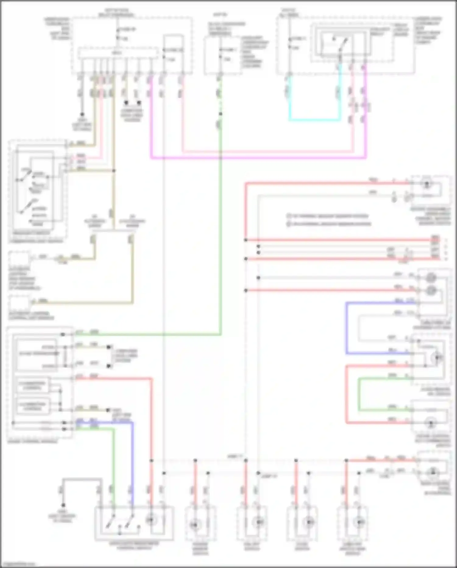 Wiring diagram taillight relay for Honda Passport III facelift (2021-2024) (2 of 3)