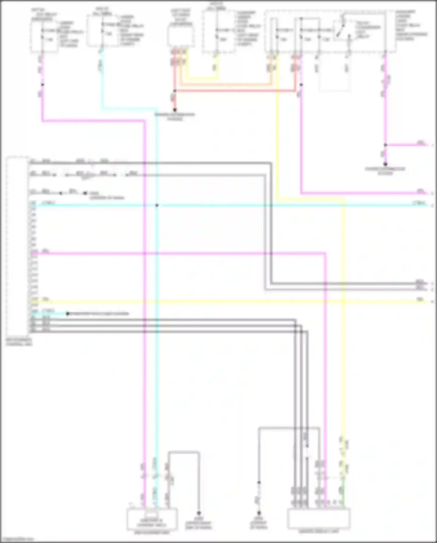 Wiring diagram under- dash fuse/ relay box for Honda Passport III facelift (2021-2024) (2 of 7)