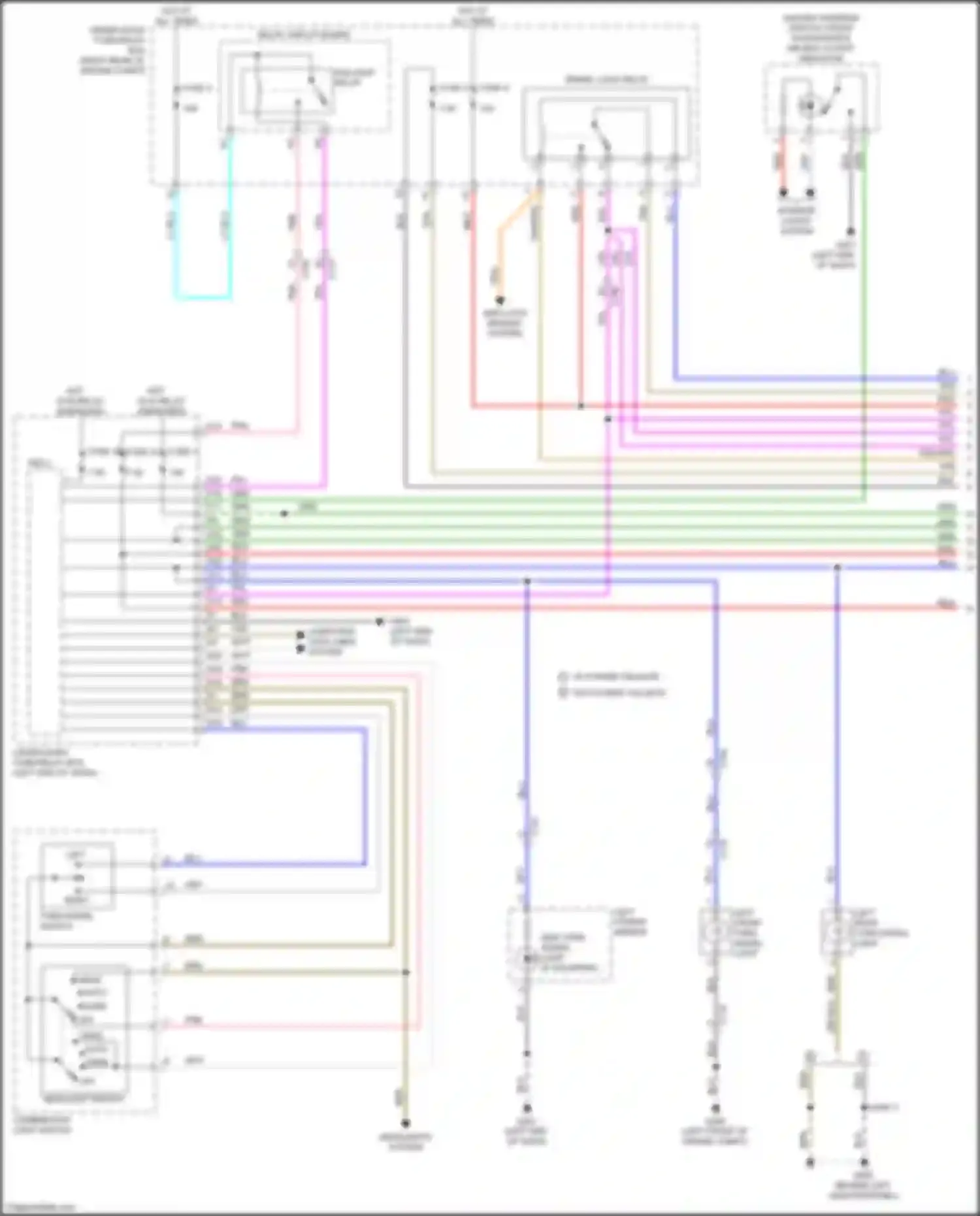 Wiring diagram w/o power tailgate for Honda Passport III facelift (2021-2024) (2 of 6)