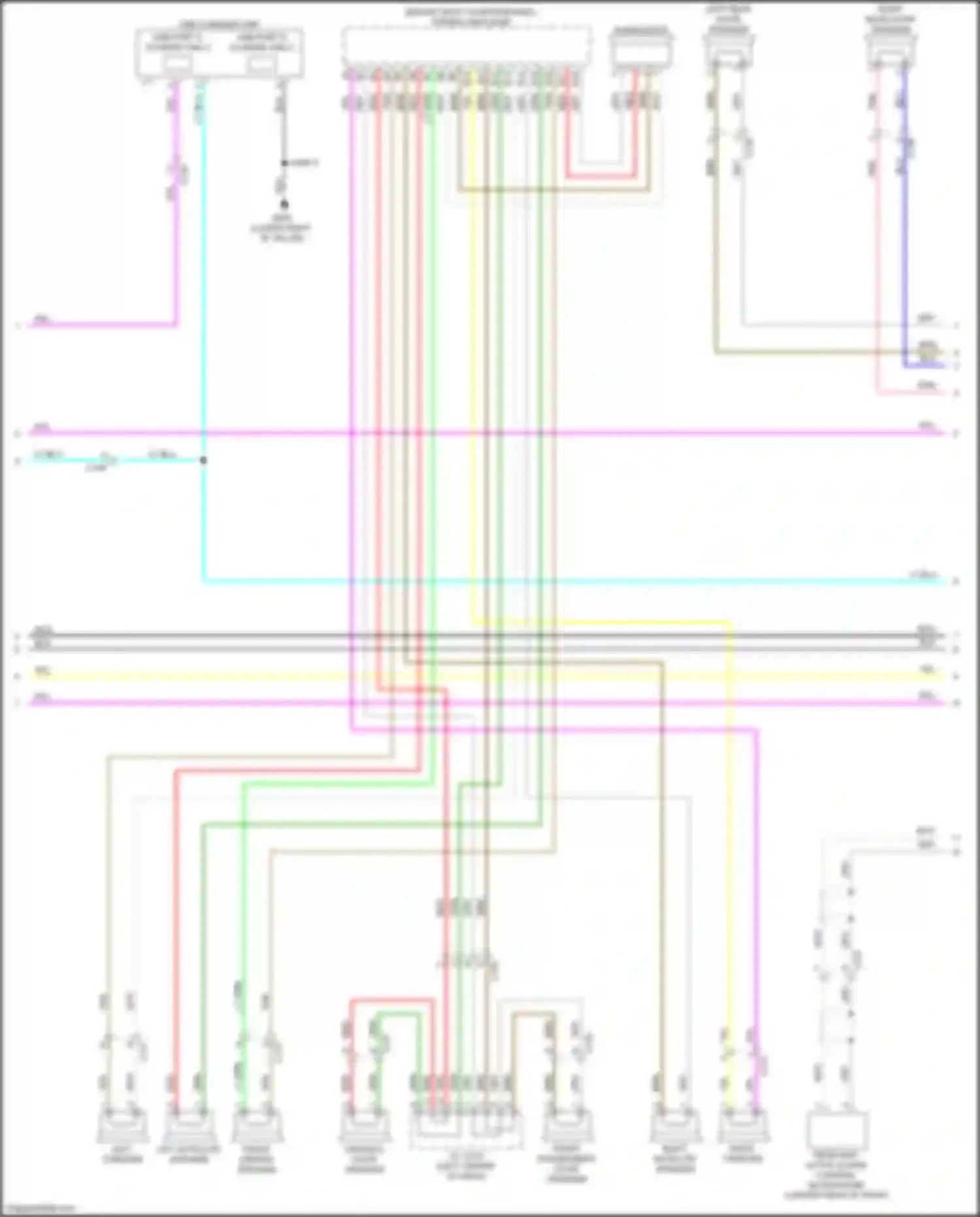 Passport Honda III (2019-2021): Radio circuit, w/ display audio & 10 speakers (2 of 5)