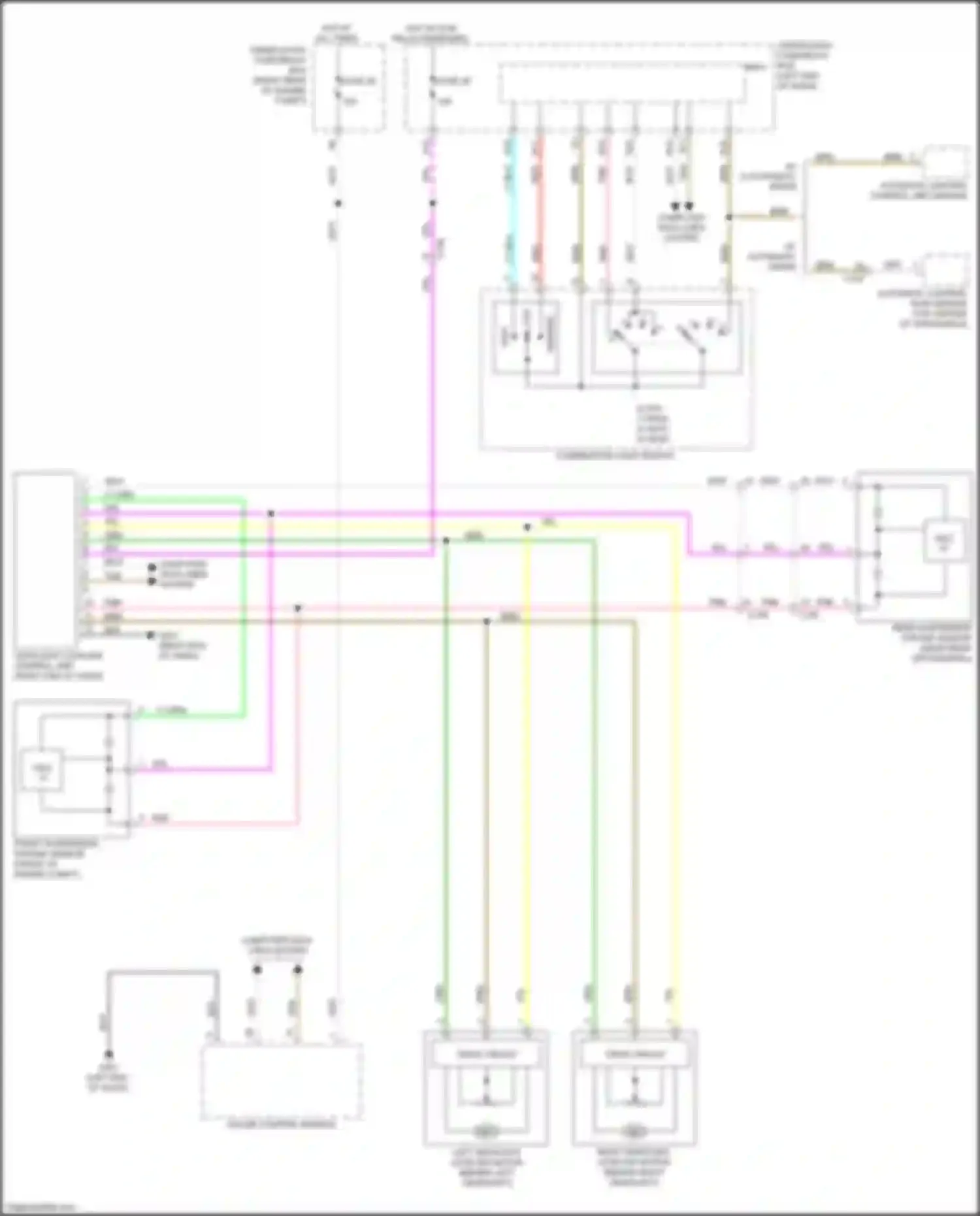 Wiring diagram automatic lighting/ rain sensor for Honda Passport III (2019-2021) (3 of 4)