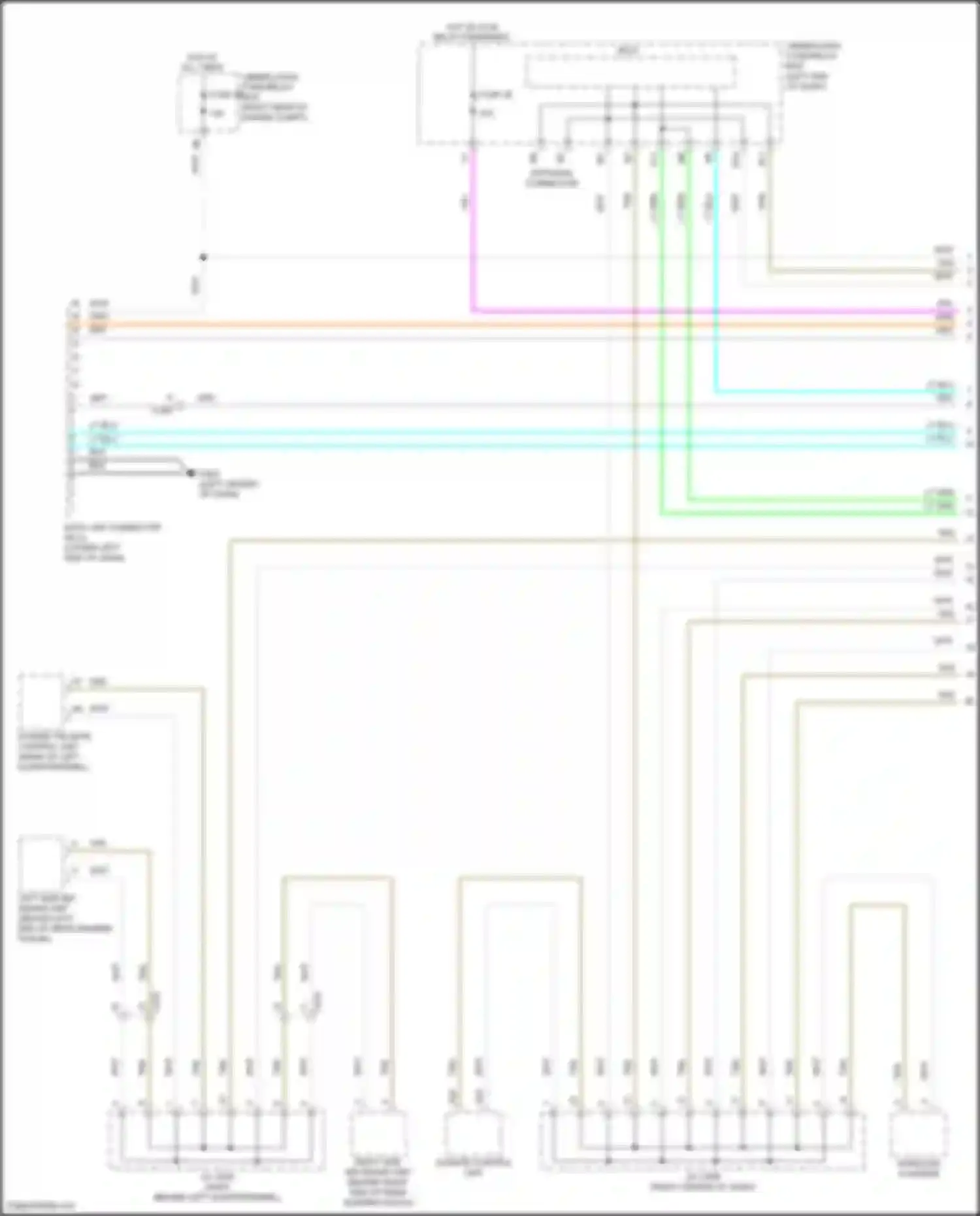 Wiring diagram behind left quarterpanel) for Honda Passport III (2019-2021) (2 of 22)