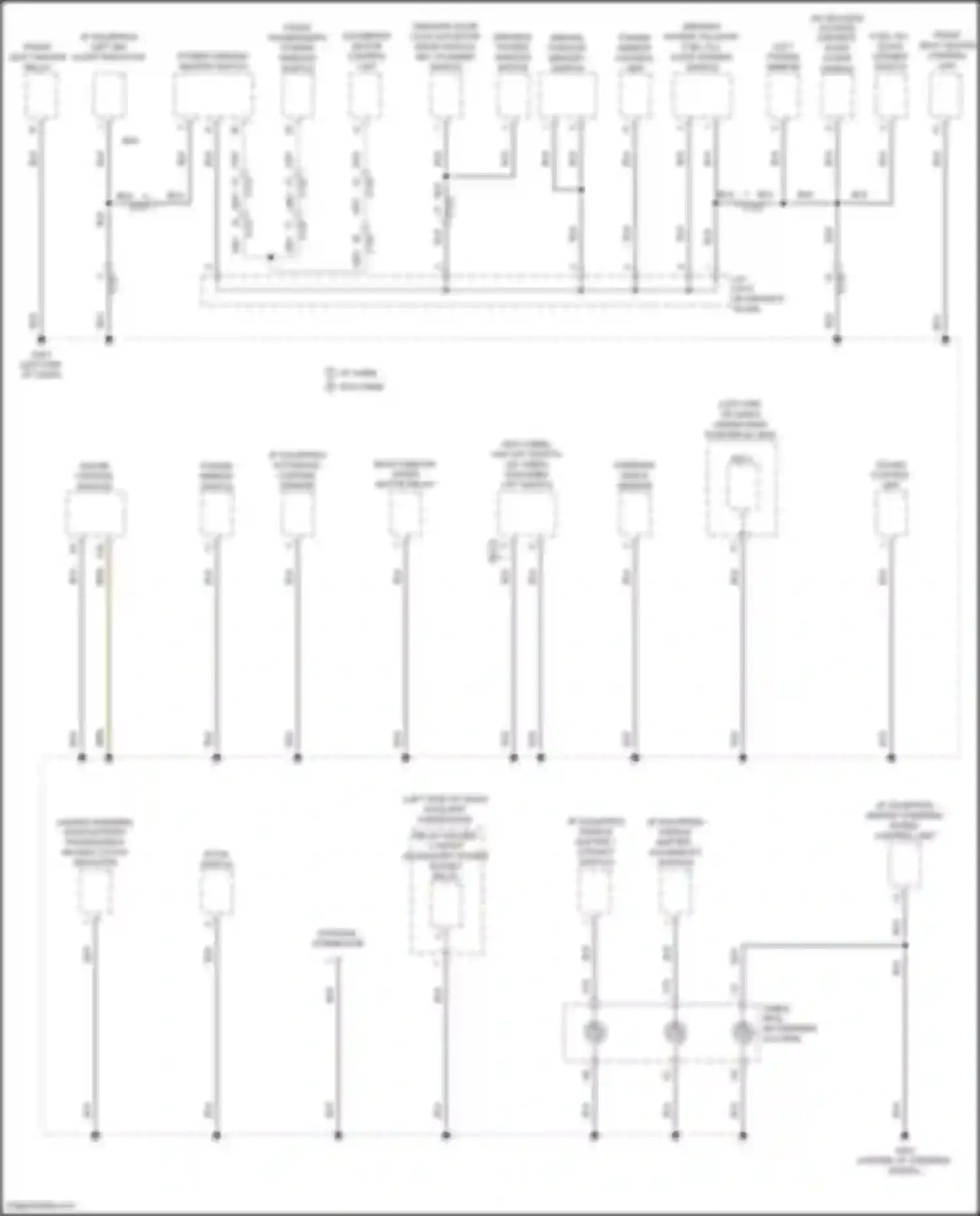 Wiring diagram driver's door lock actuator/ knob switch/ key cylinder switch for Honda Passport III (2019-2021) (1 of 1)