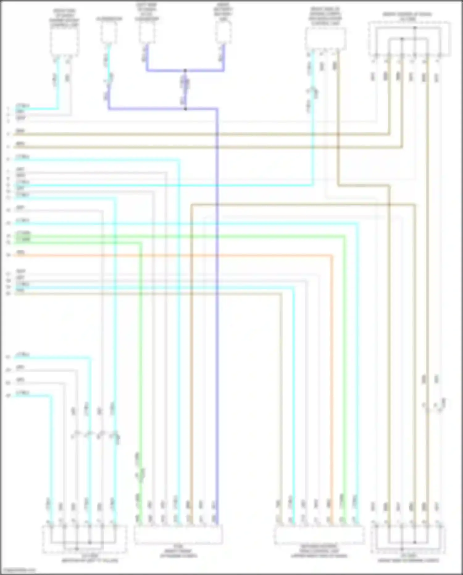 Wiring diagram engine mount control unit for Honda Passport III (2019-2021) (1 of 4)
