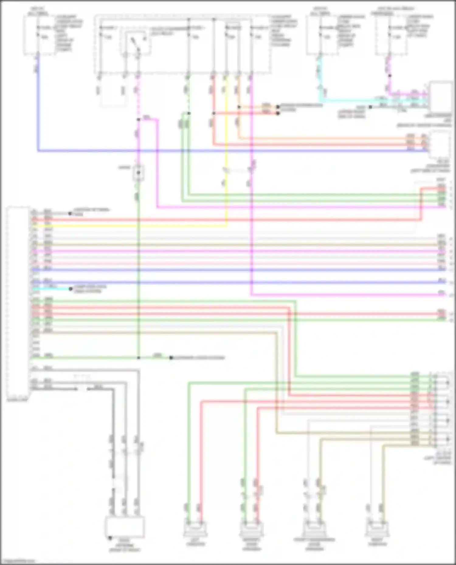 Wiring diagram front passenger's door speaker for Honda Passport III (2019-2021) (3 of 5)