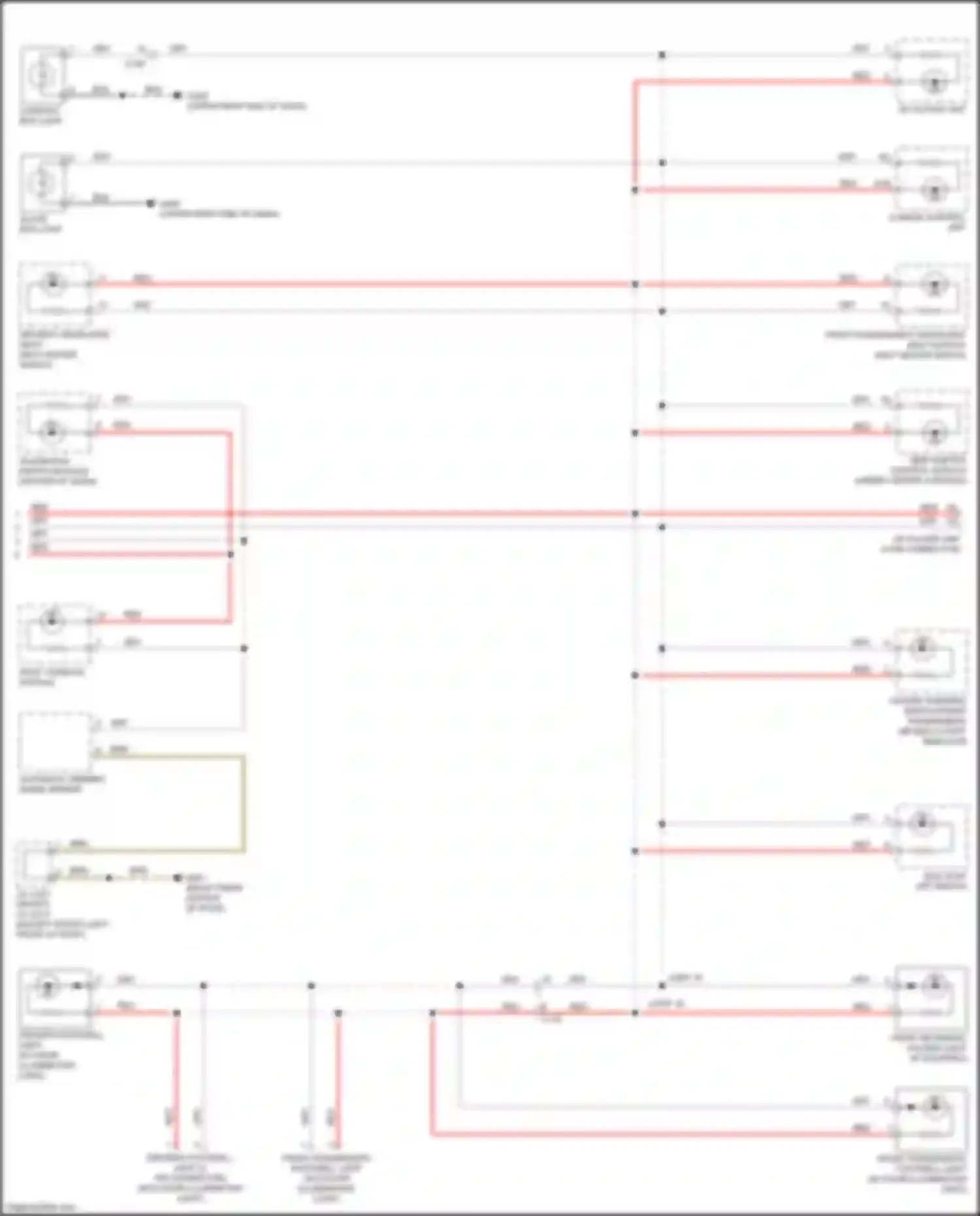 Wiring diagram glove box light for Honda Passport III (2019-2021) (2 of 3)