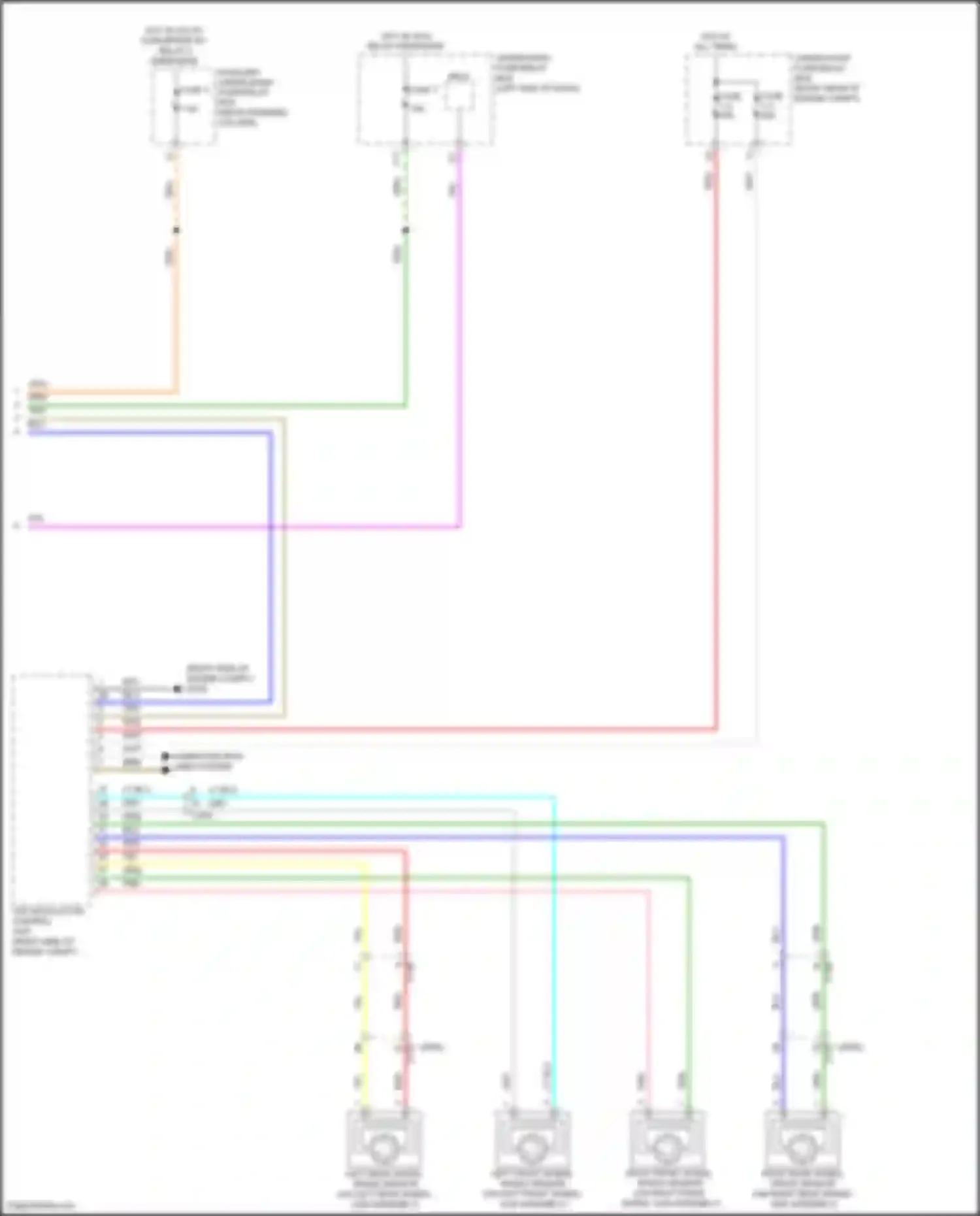 Wiring diagram left front wheel speed sensor for Honda Passport III (2019-2021) (2 of 2)