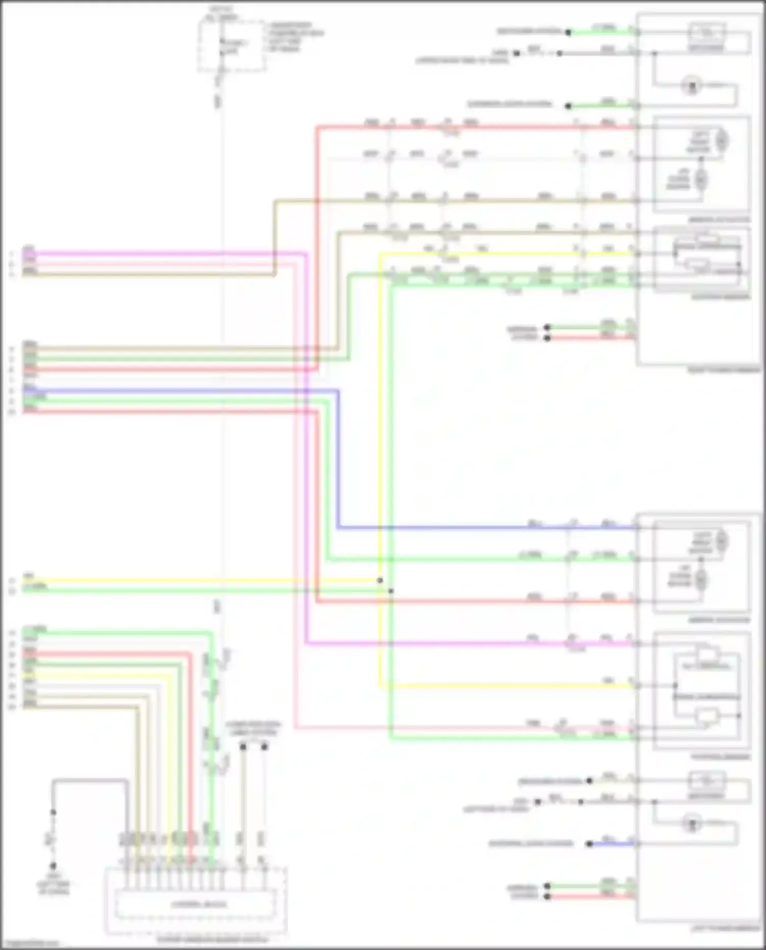 Wiring diagram left power mirror for Honda Passport III (2019-2021) (5 of 7)