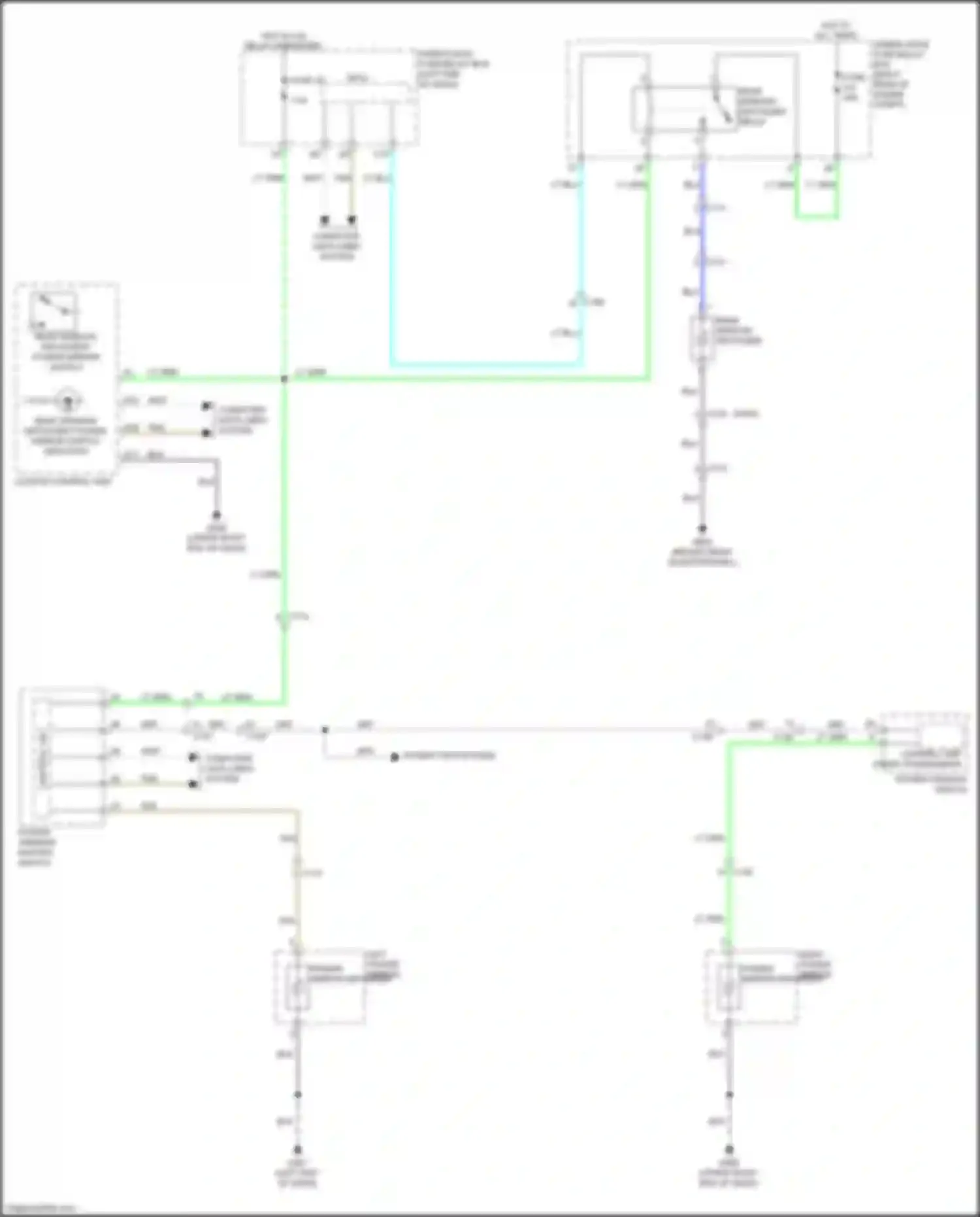 Wiring diagram power mirror defogger for Honda Passport III (2019-2021) (1 of 2)
