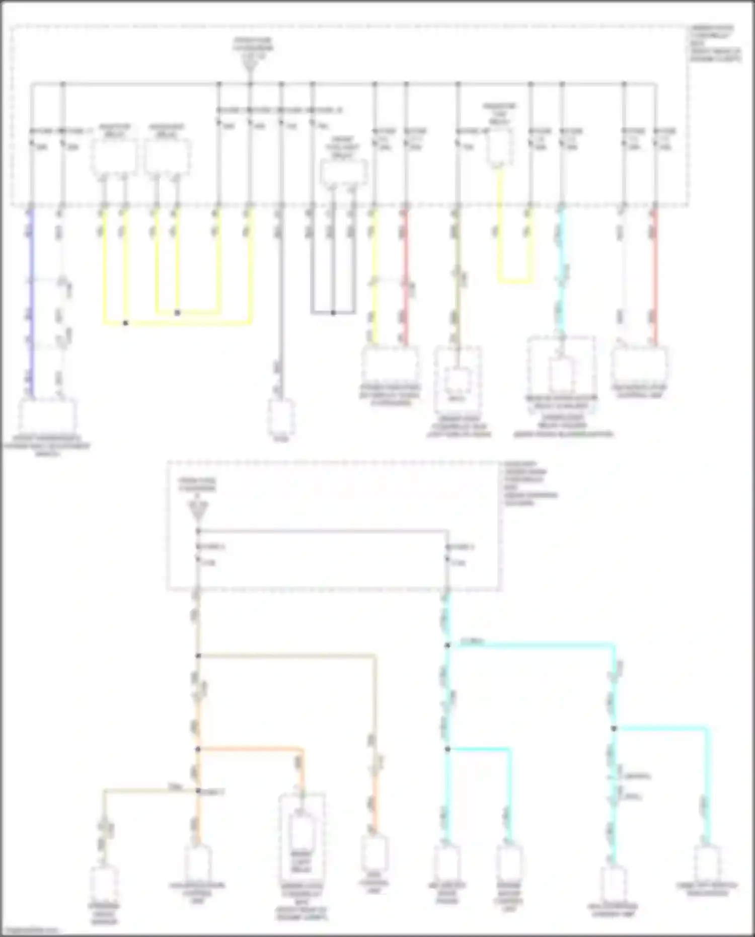 Wiring diagram radiator fan relay for Honda Passport III (2019-2021) (3 of 4)