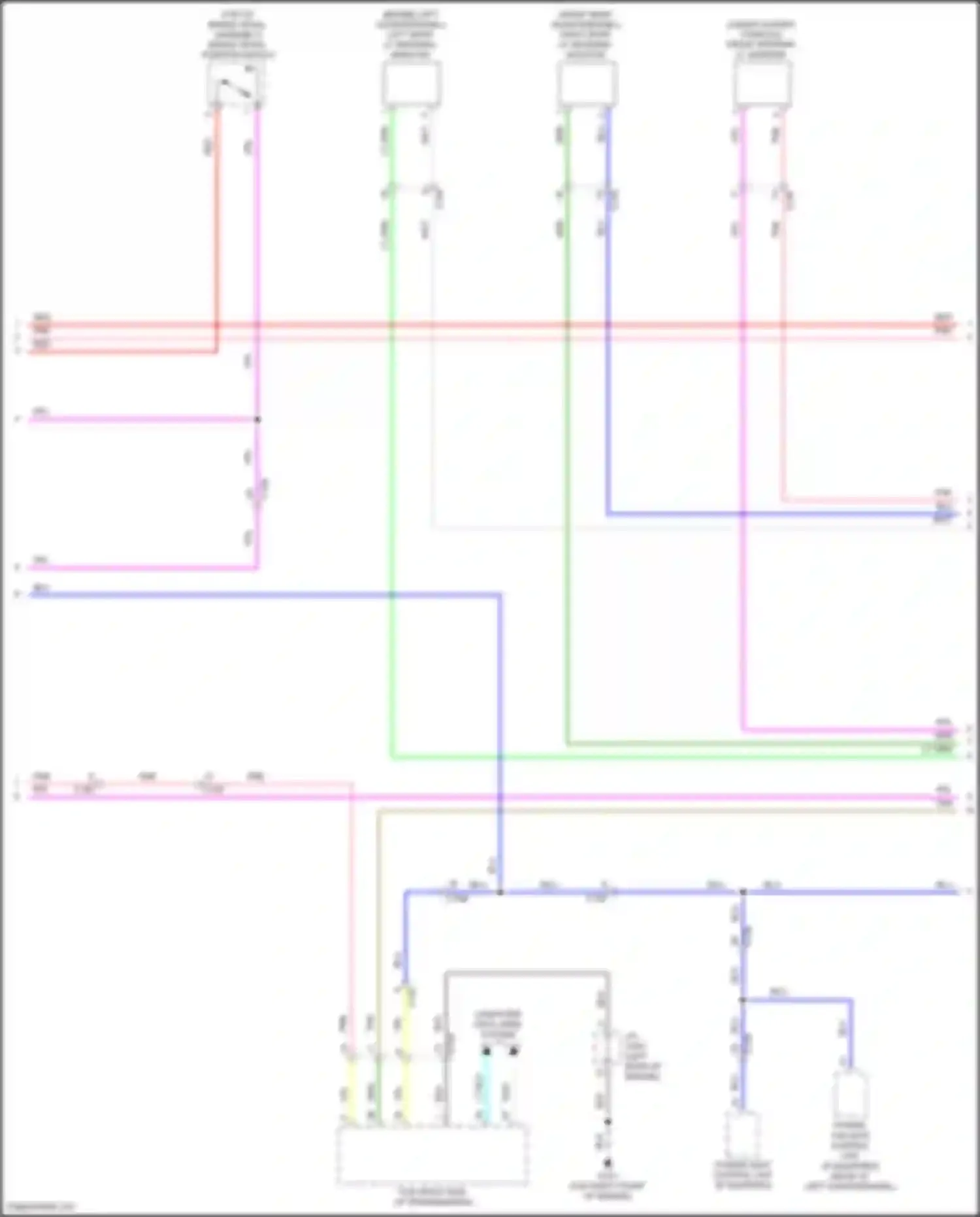 Wiring diagram right rear lf antenna/ initiator for Honda Passport III (2019-2021) (1 of 3)