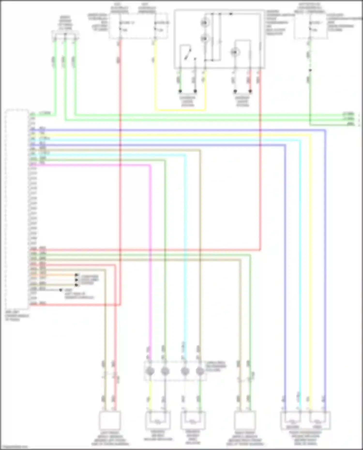 Wiring diagram srs unit for Honda Passport III (2019-2021) (5 of 7)