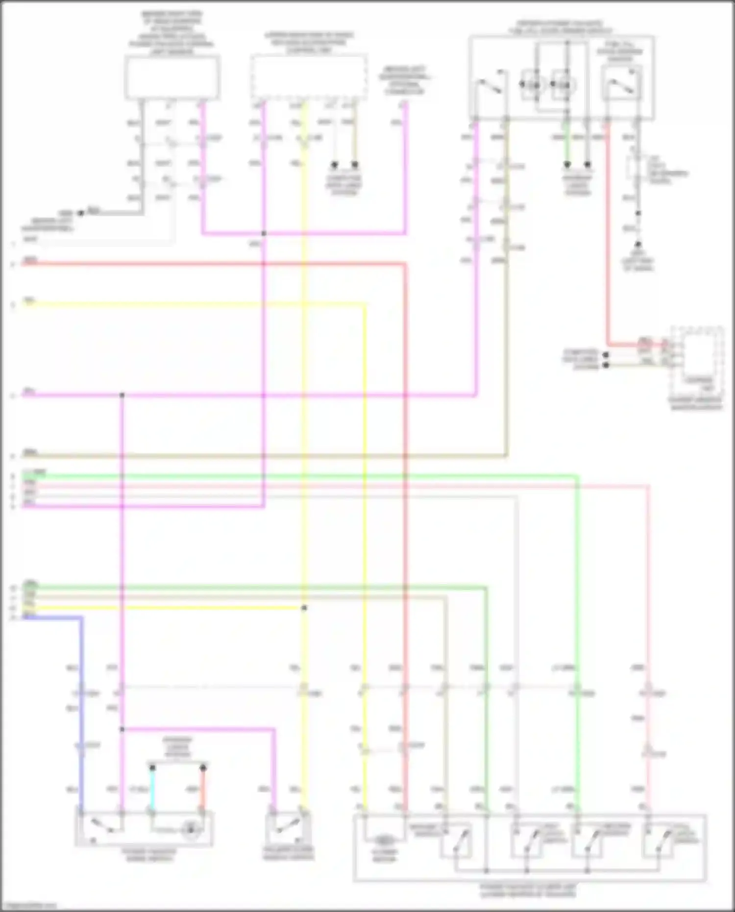 Wiring diagram tailgate outer handle switch for Honda Passport III (2019-2021) (4 of 5)