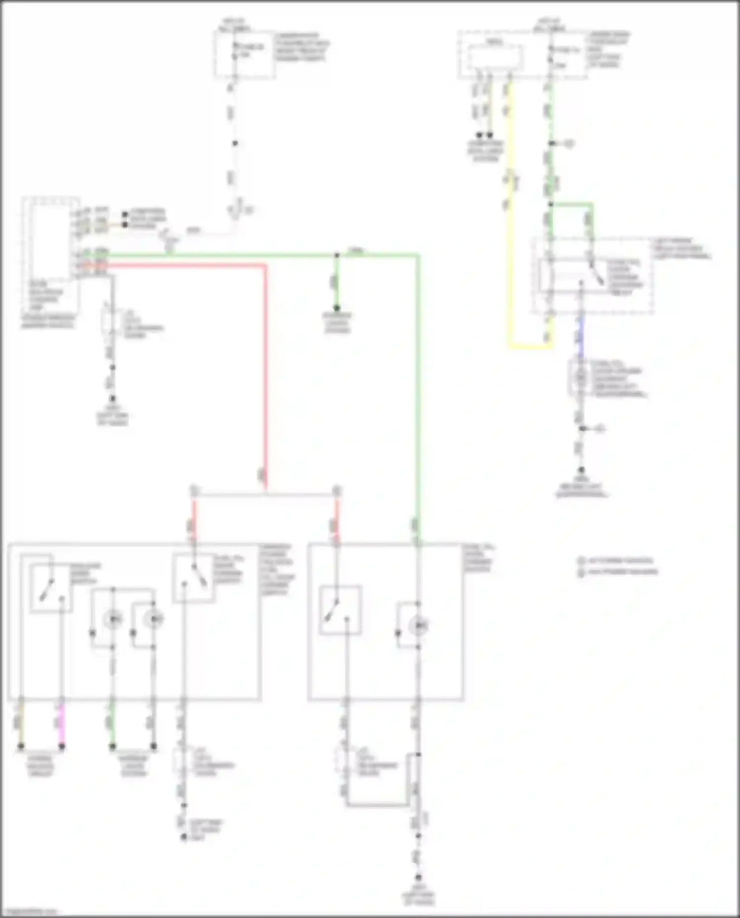Wiring diagram w/ power tailgate w/o power tailgate for Honda Passport III (2019-2021) (3 of 3)