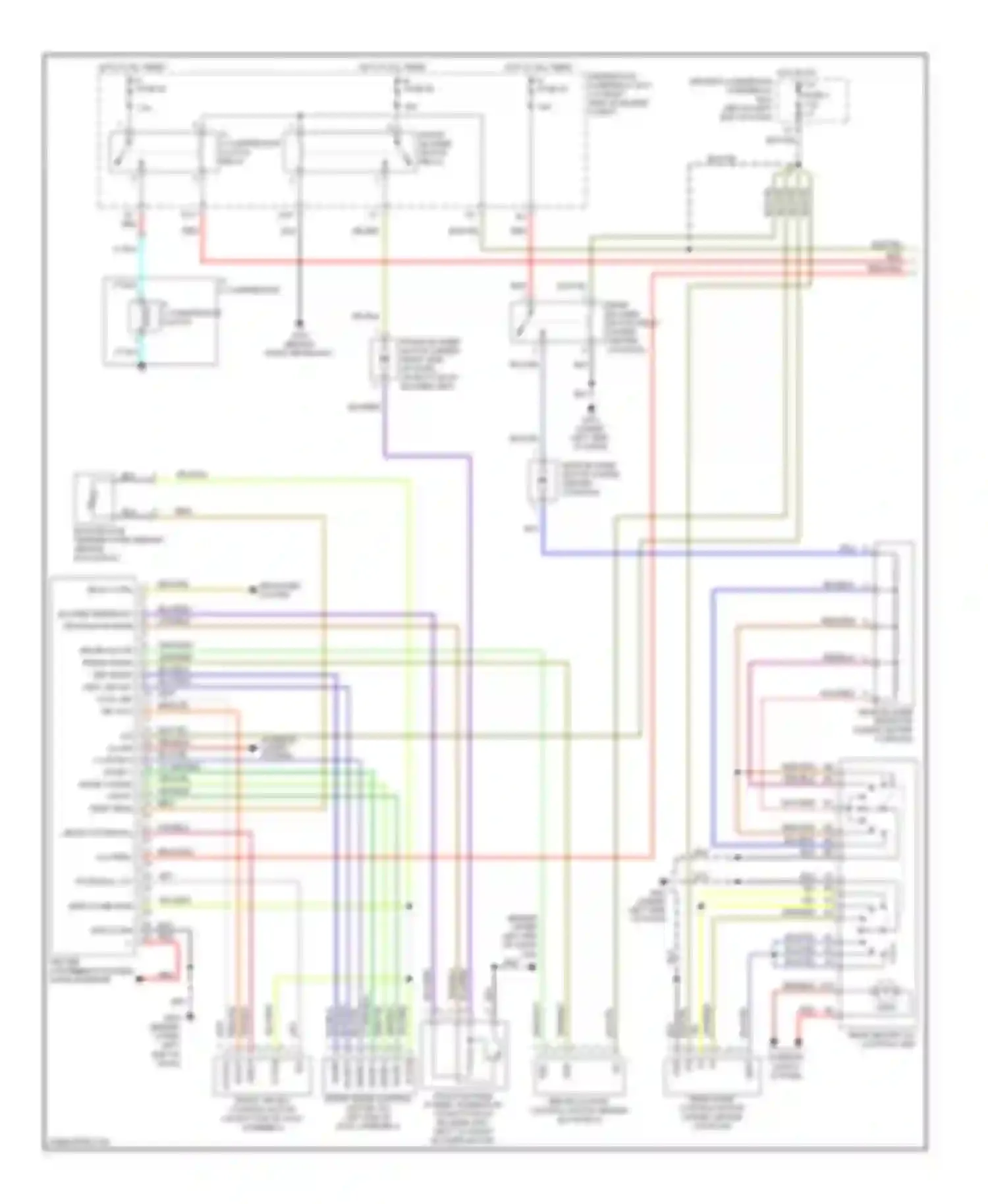 Pilot Honda I facelift (2005-2008): Manual a/c circuit (1 of 2)