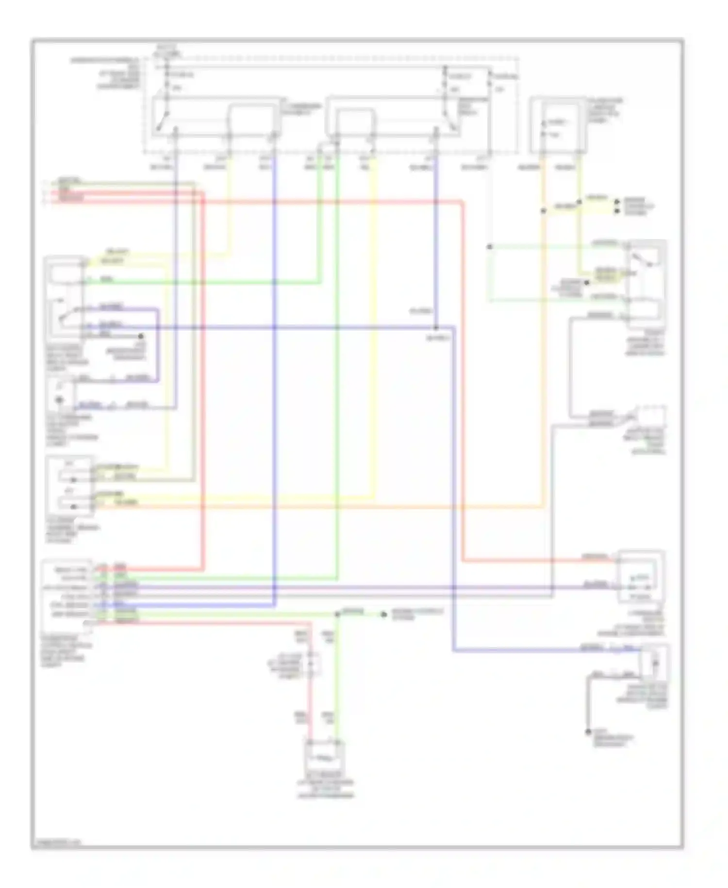 Pilot Honda I facelift (2005-2008): Manual a/c circuit (2 of 2)