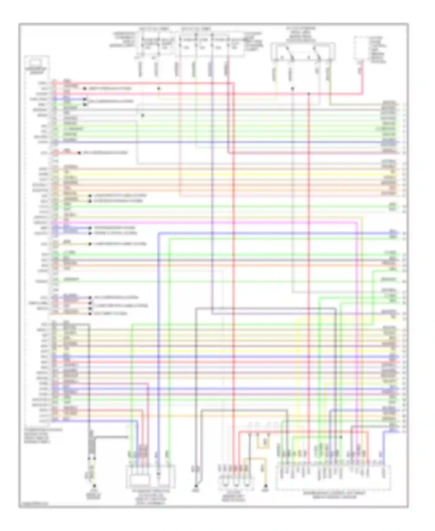Pilot Honda I facelift (2005-2008): Wiring diagram engine performance 3.5l, 2wd (1 of 7)