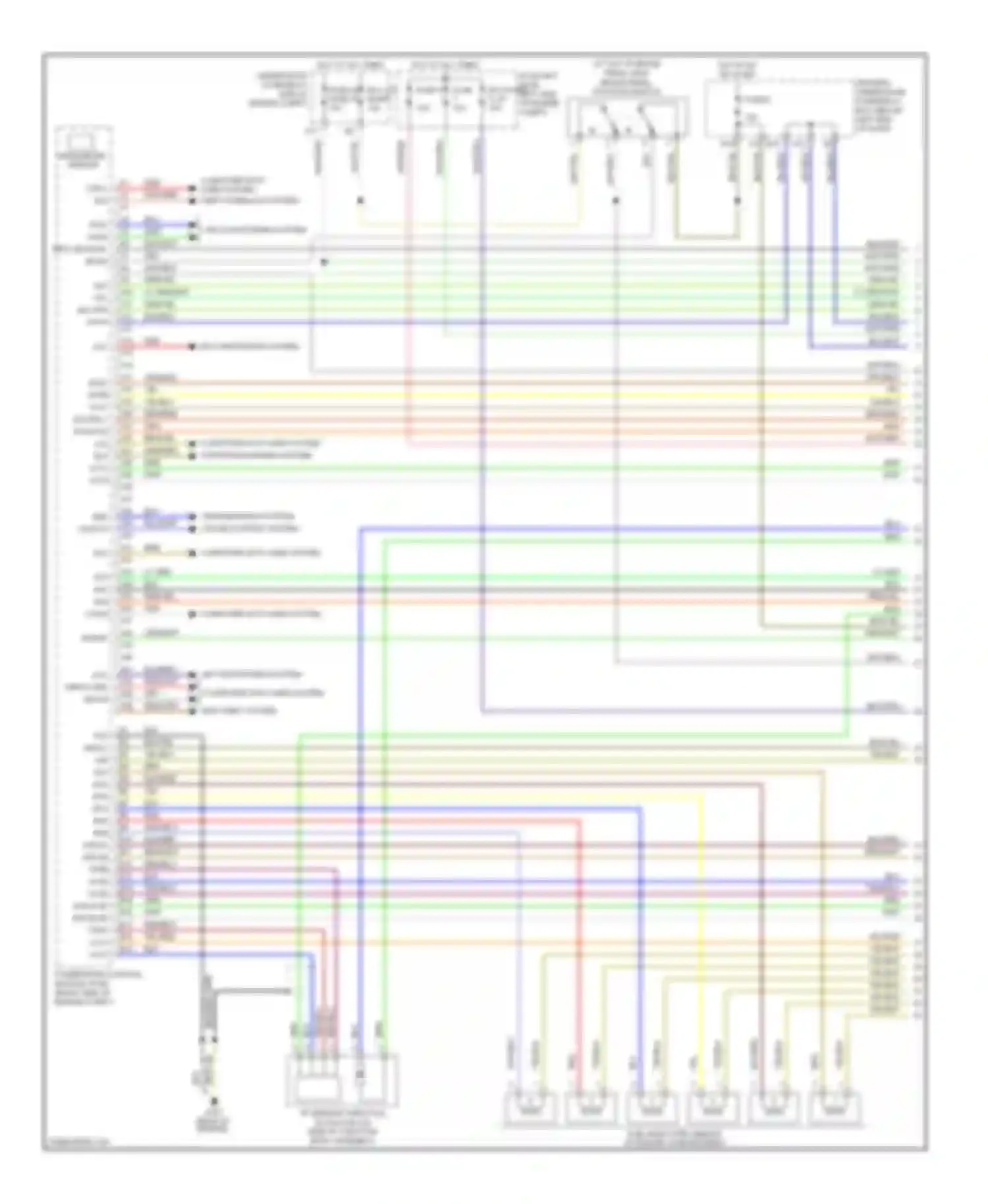 Pilot Honda I facelift (2005-2008): Wiring diagram engine performance 3.5l, 4wd (1 of 6)
