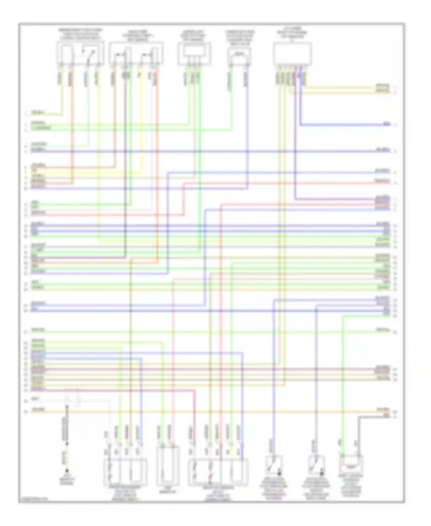 Pilot Honda I facelift (2005-2008): Wiring diagram engine performance 3.5l, 4wd (3 of 6)