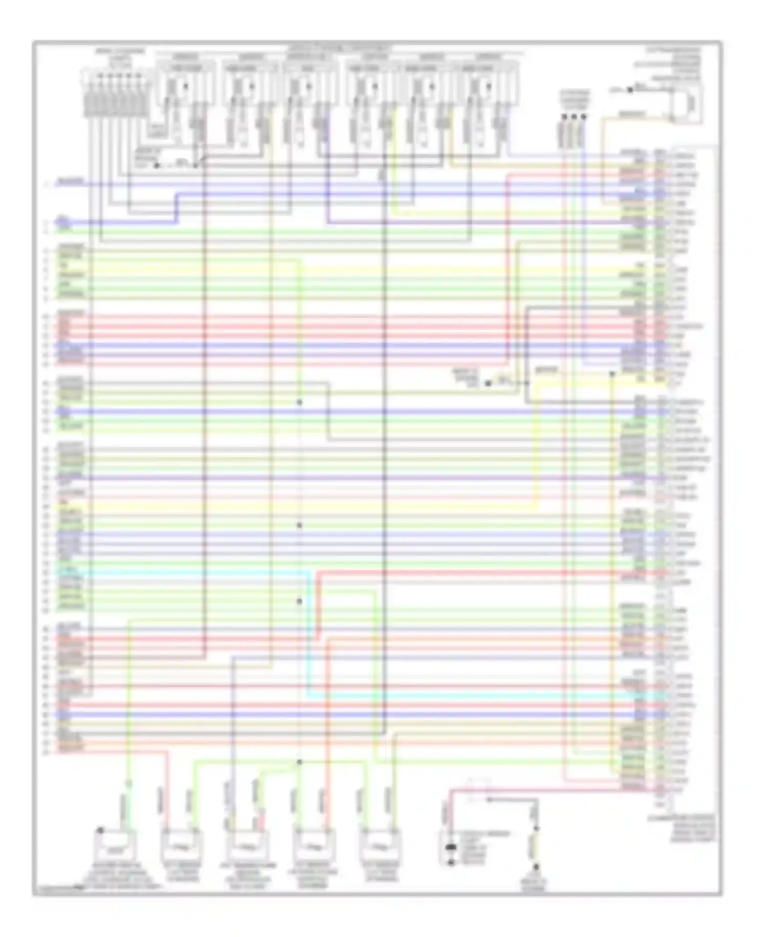 Pilot Honda I facelift (2005-2008): Wiring diagram engine performance 3.5l, 4wd (6 of 6)