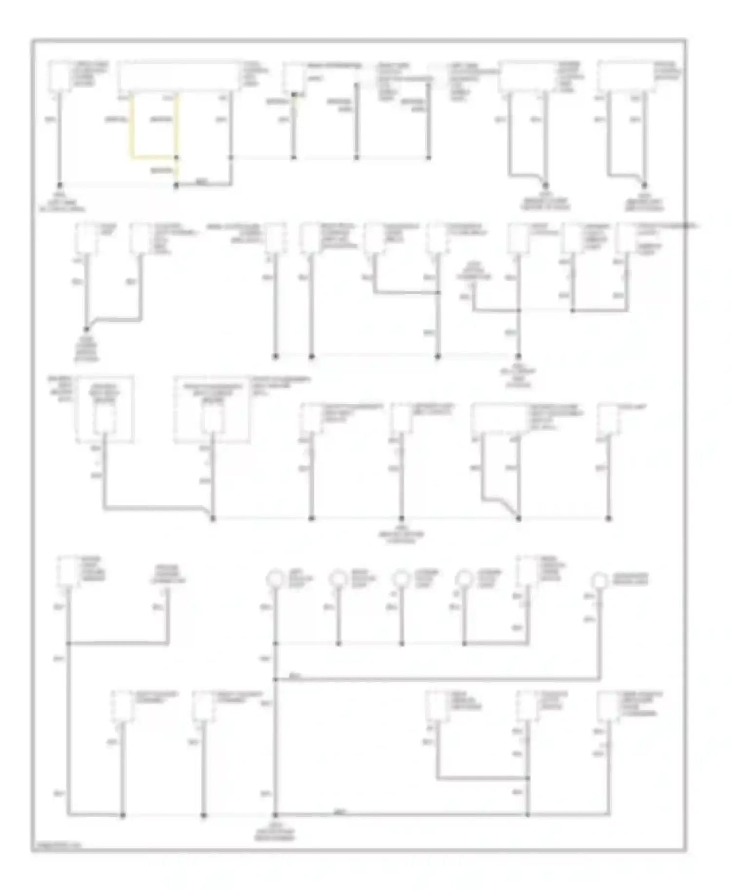 Pilot Honda I facelift (2005-2008): Ground distribution circuit (4 of 4)