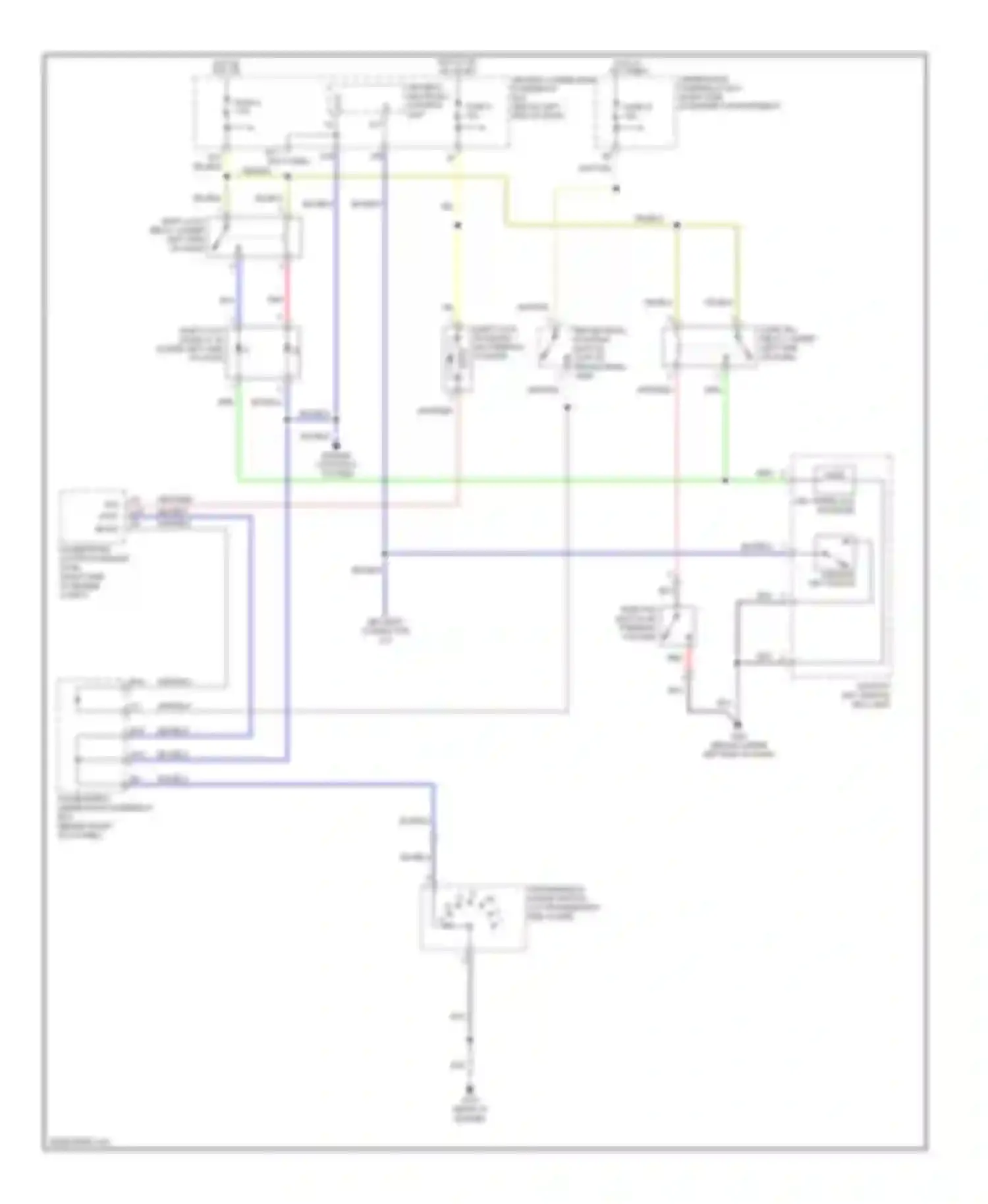Pilot Honda I facelift (2005-2008): Shift interlock circuit