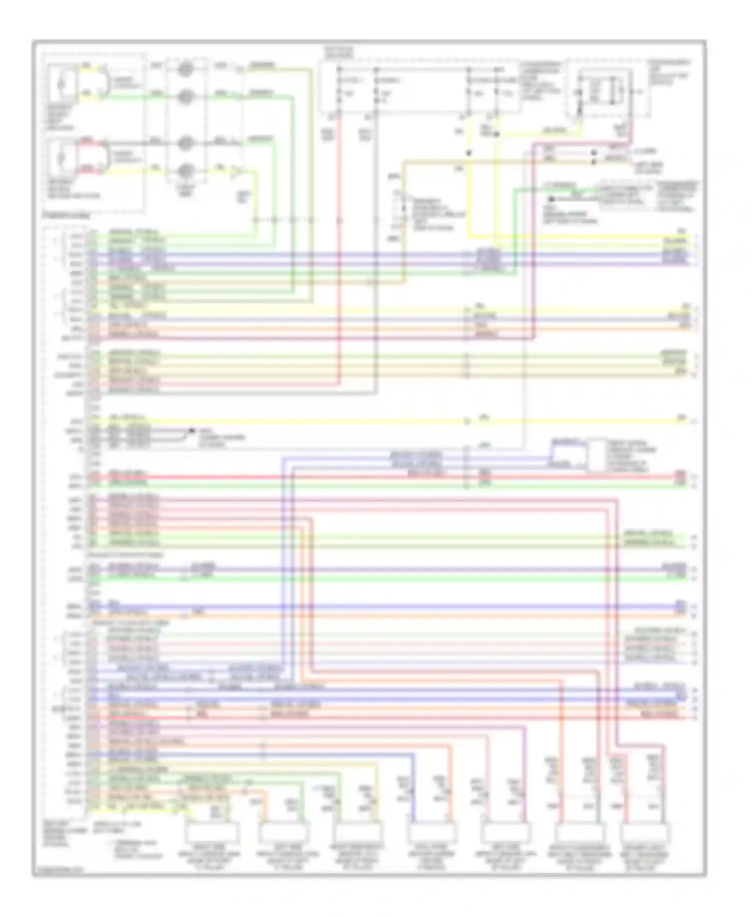 Pilot Honda I facelift (2005-2008): Supplemental restraints circuit (1 of 2)