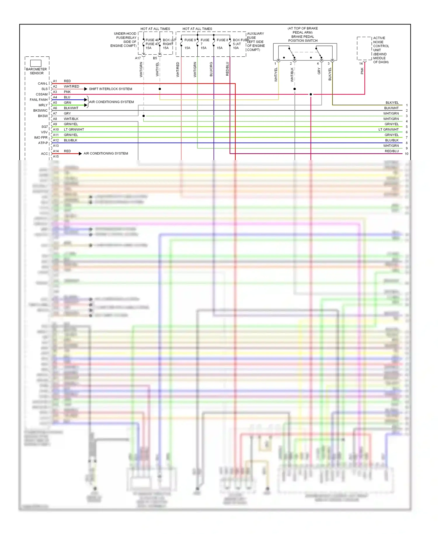 Wiring diagram blk for Honda Pilot I facelift (2005-2008) (22 of 93)