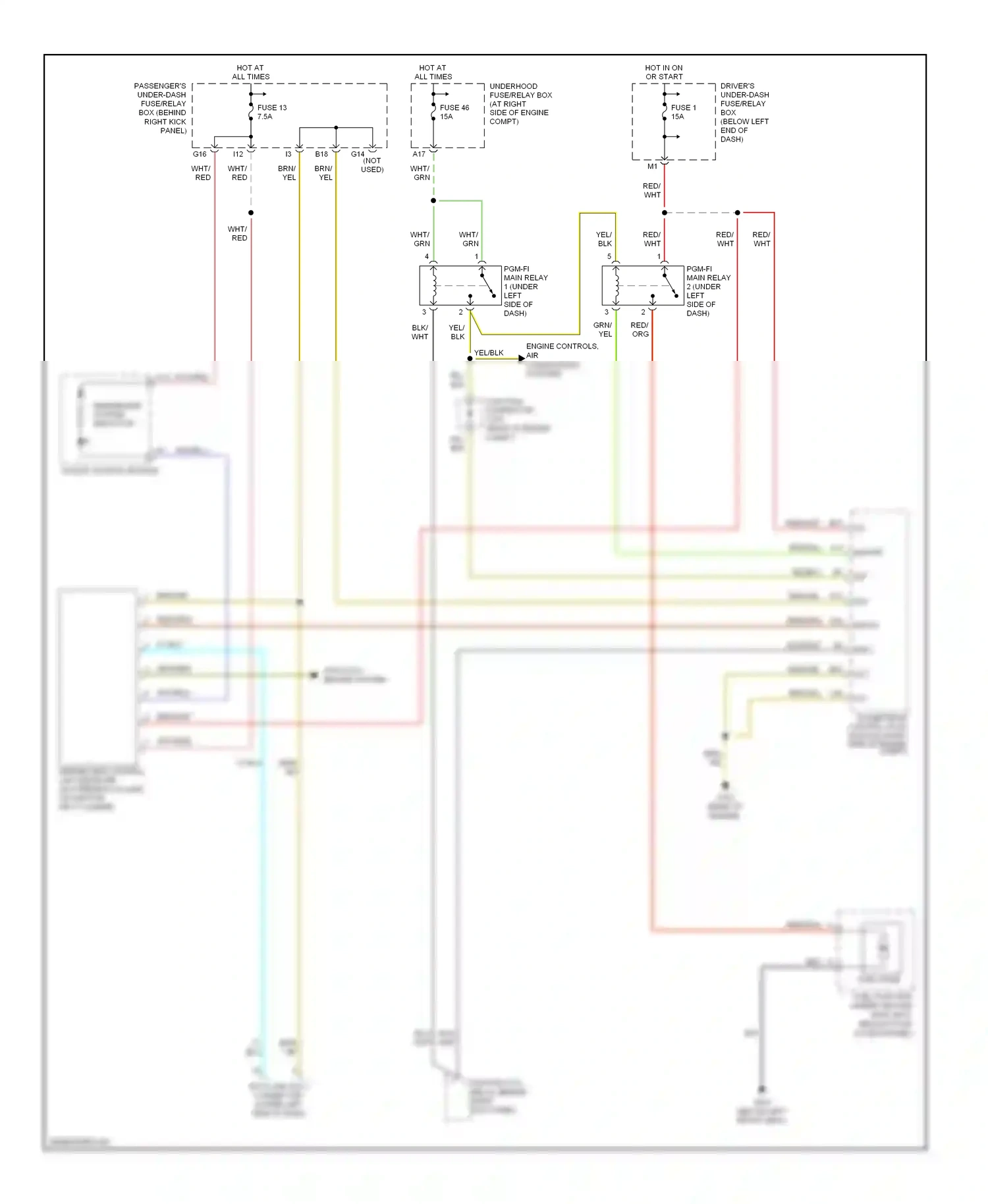 Wiring diagram blk for Honda Pilot I facelift (2005-2008) (20 of 93)