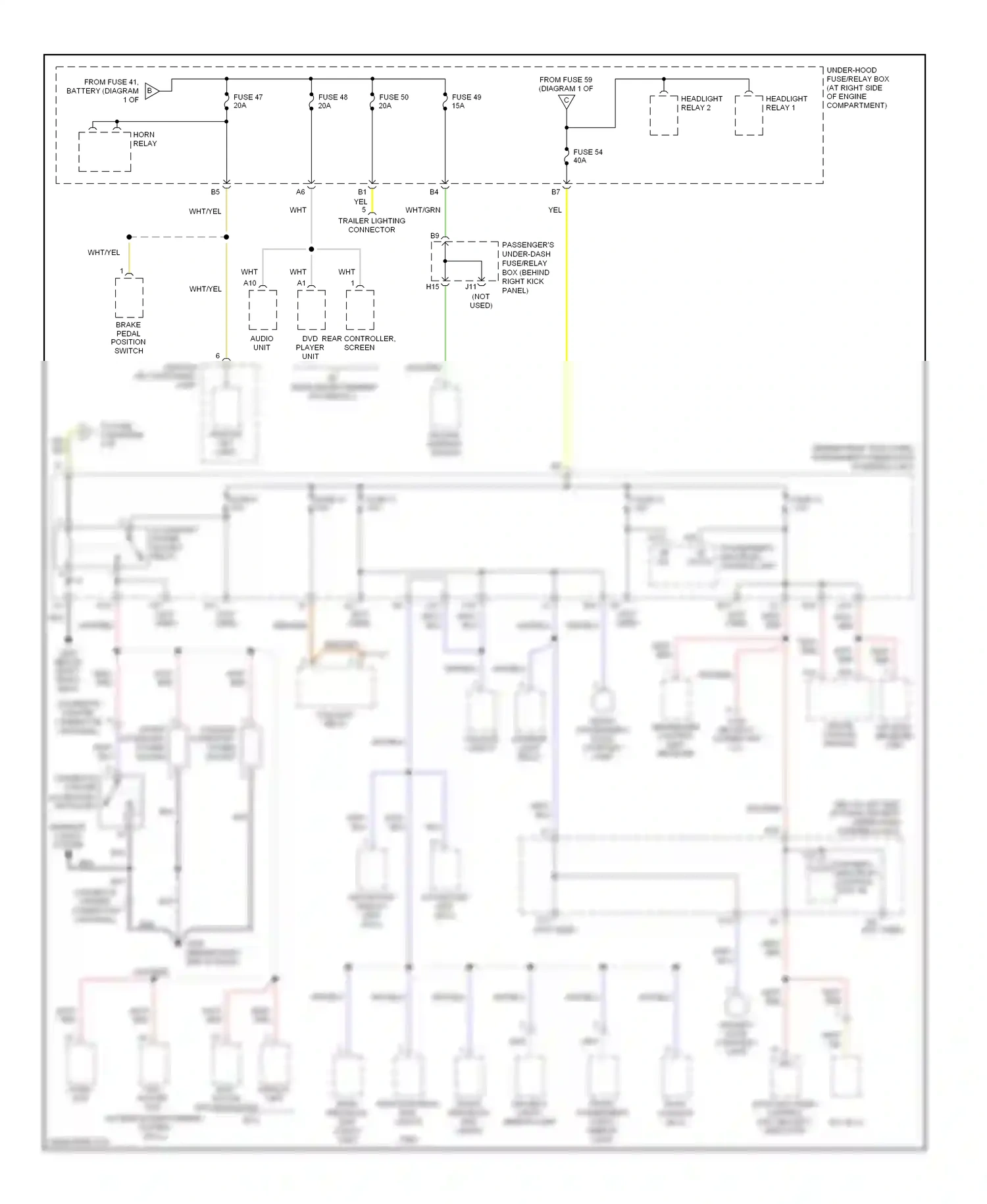 Wiring diagram fuse 12 for Honda Pilot I facelift (2005-2008) (5 of 8)