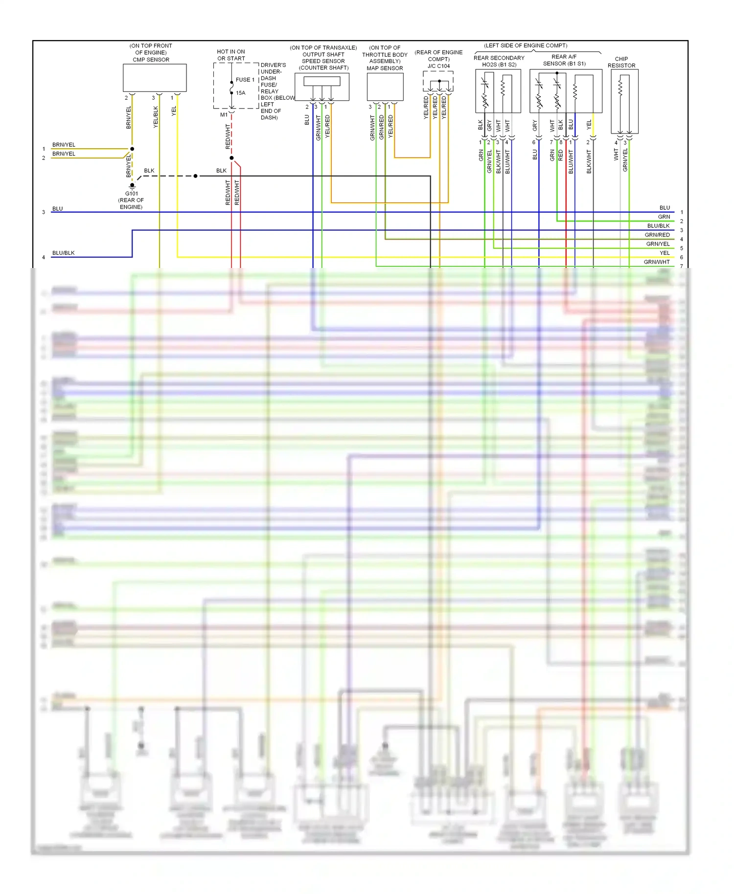 Wiring diagram grn for Honda Pilot I facelift (2005-2008) (23 of 70)