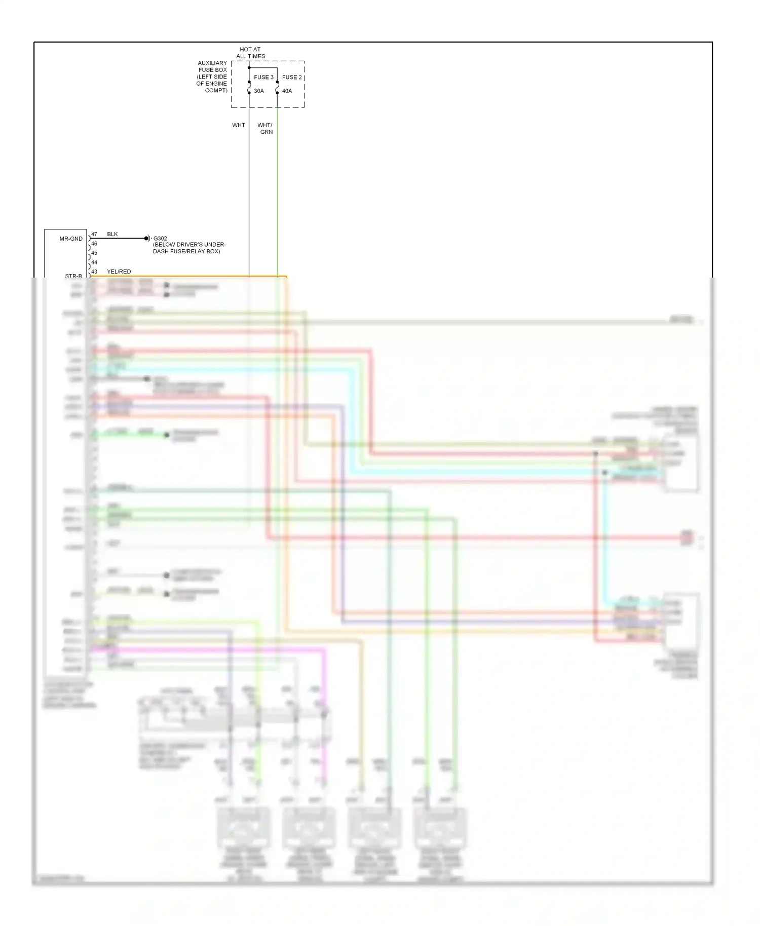 Wiring diagram grn/blk for Honda Pilot I facelift (2005-2008) (1 of 20)
