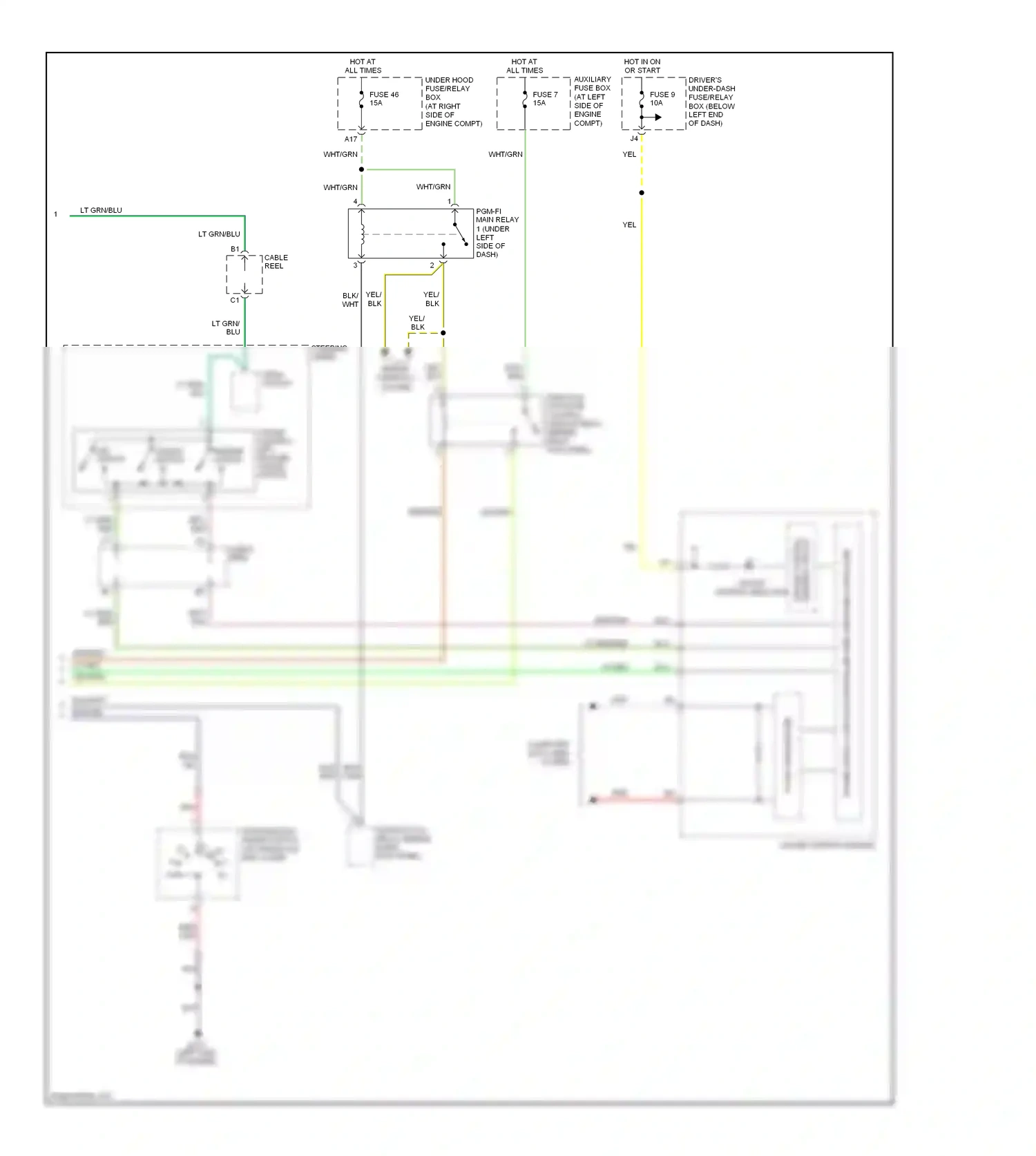 Wiring diagram gry for Honda Pilot I facelift (2005-2008) (6 of 31)