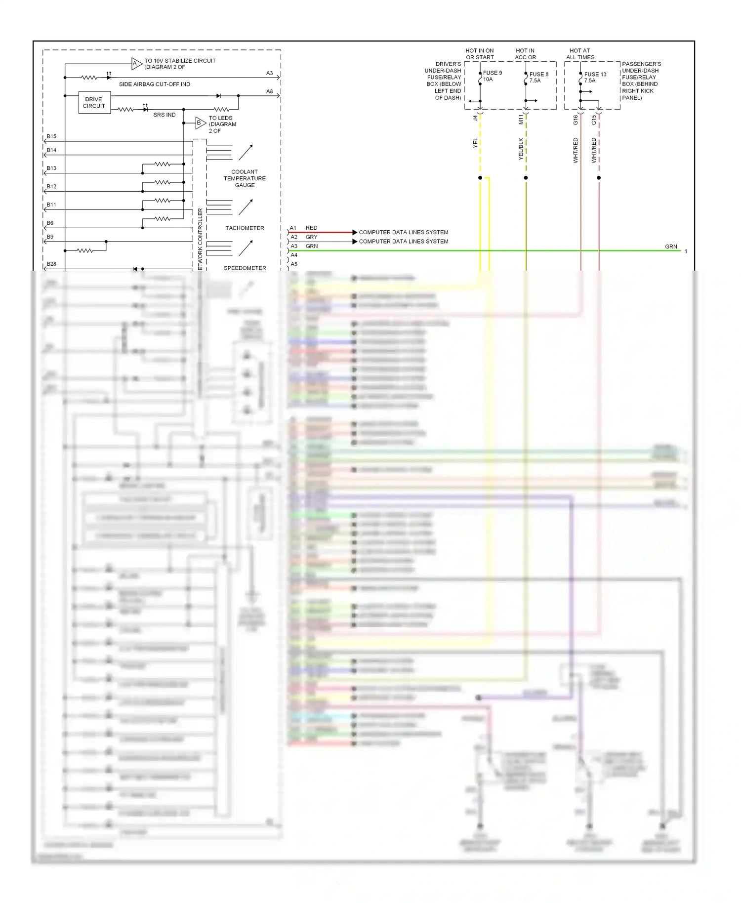 Wiring diagram mil ind for Honda Pilot I facelift (2005-2008) (1 of 1)