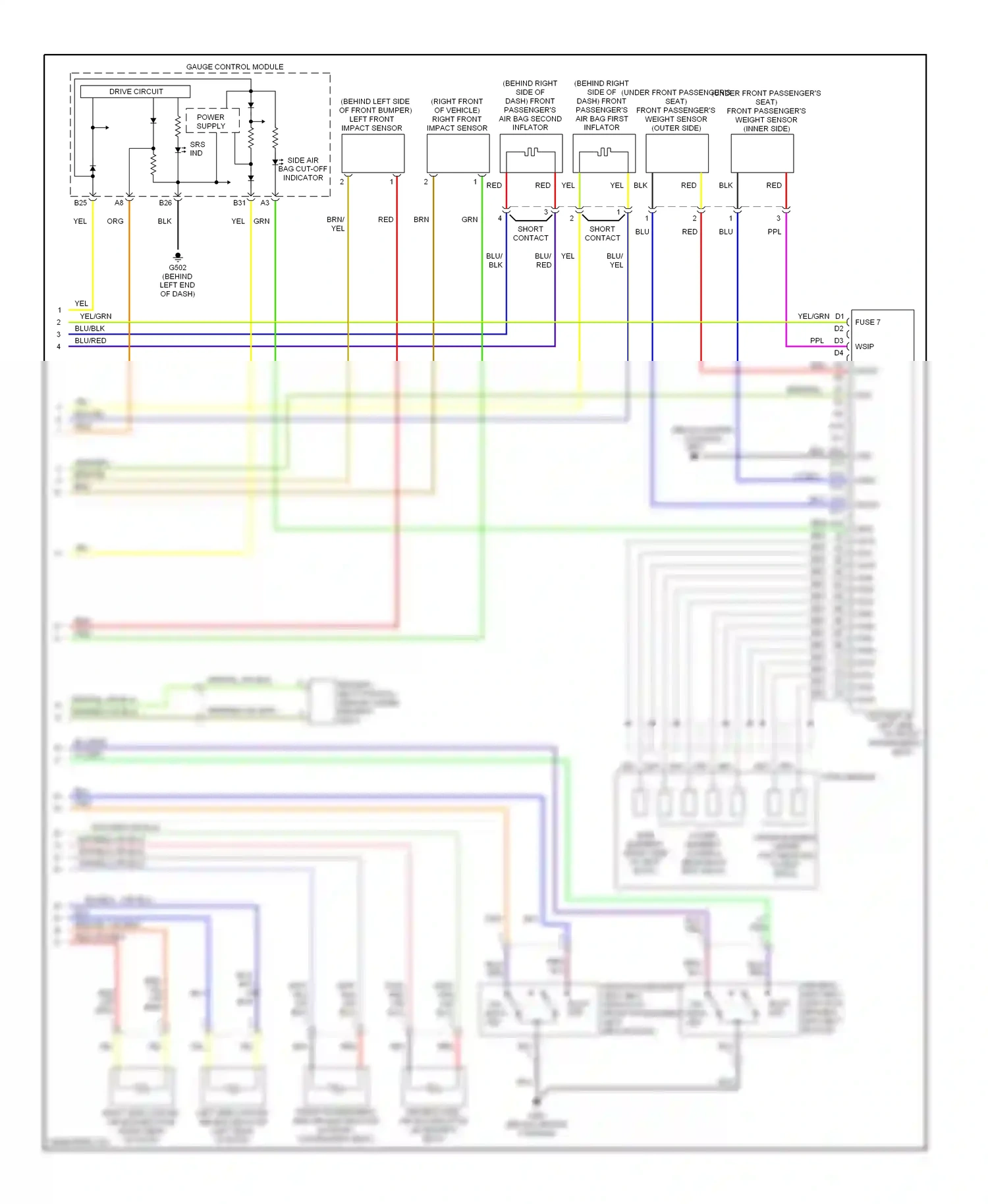 Wiring diagram (or (or for Honda Pilot I facelift (2005-2008) (2 of 2)