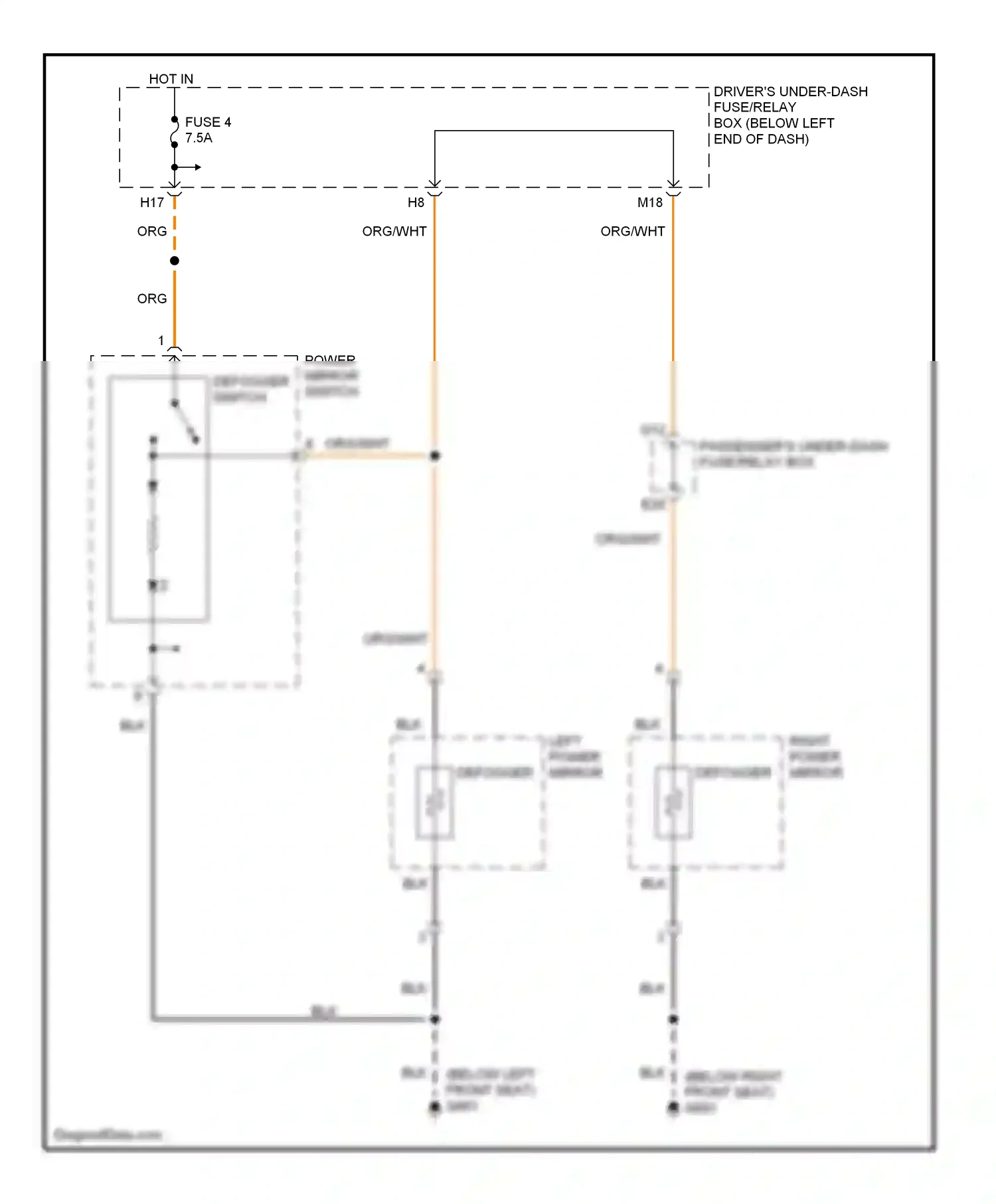Wiring diagram org/ for Honda Pilot I facelift (2005-2008) (7 of 42)