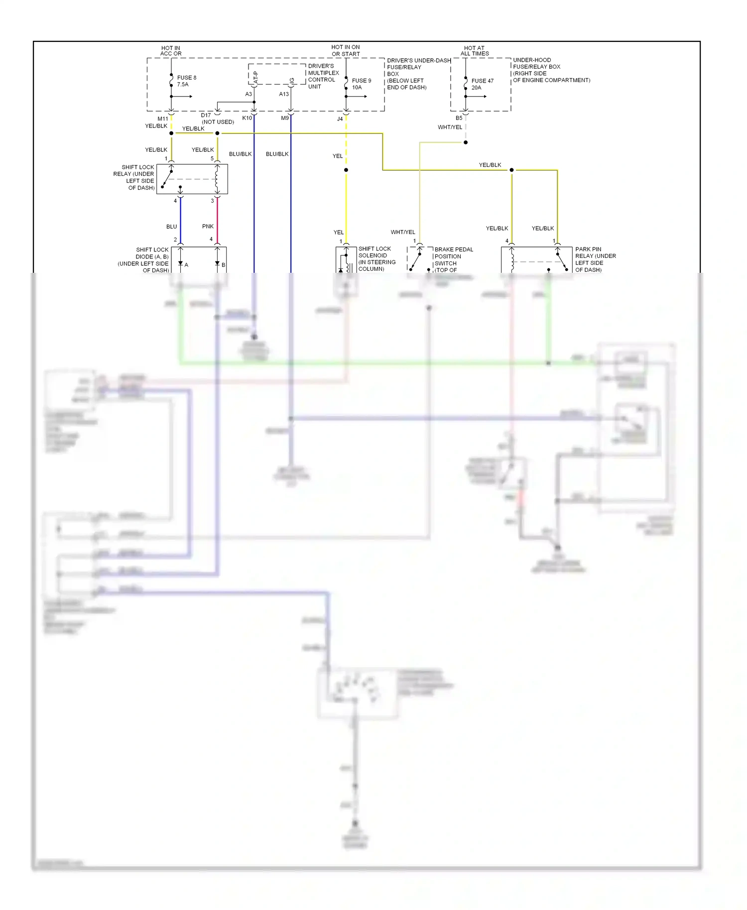 Wiring diagram red for Honda Pilot I facelift (2005-2008) (68 of 75)