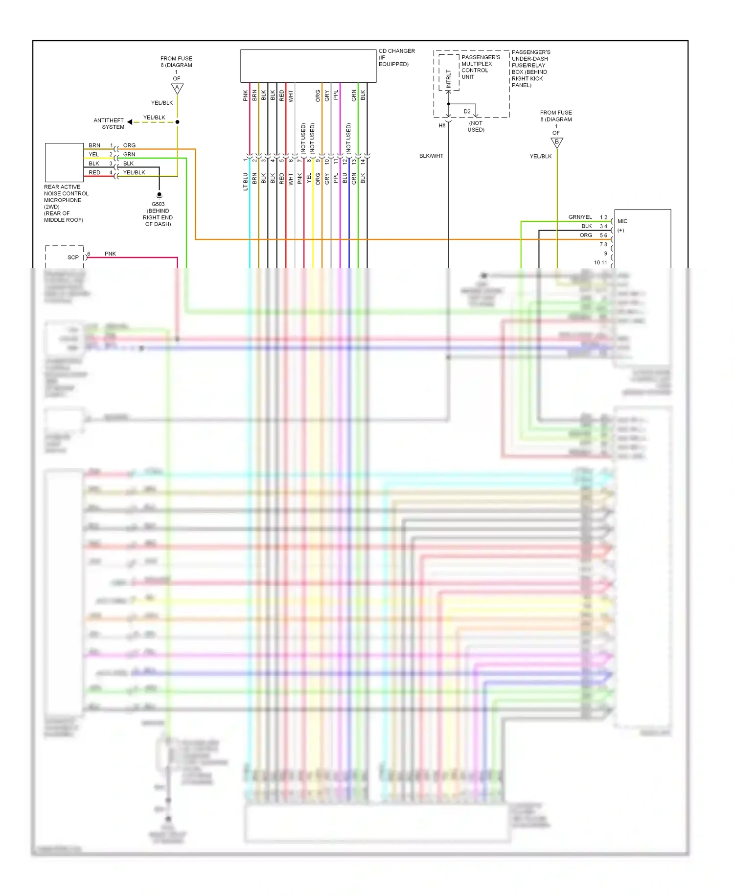 Wiring diagram red/blk for Honda Pilot I facelift (2005-2008) (30 of 40)