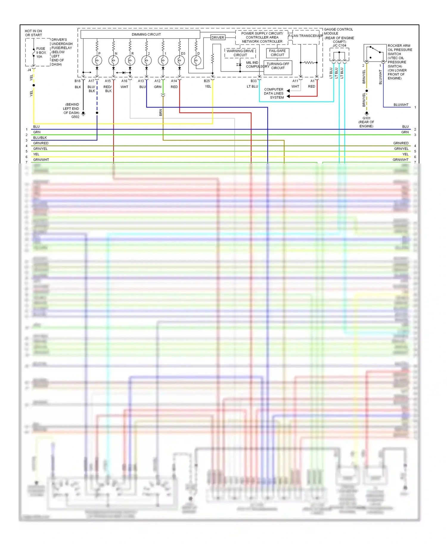 Wiring diagram red/wht for Honda Pilot I facelift (2005-2008) (20 of 36)