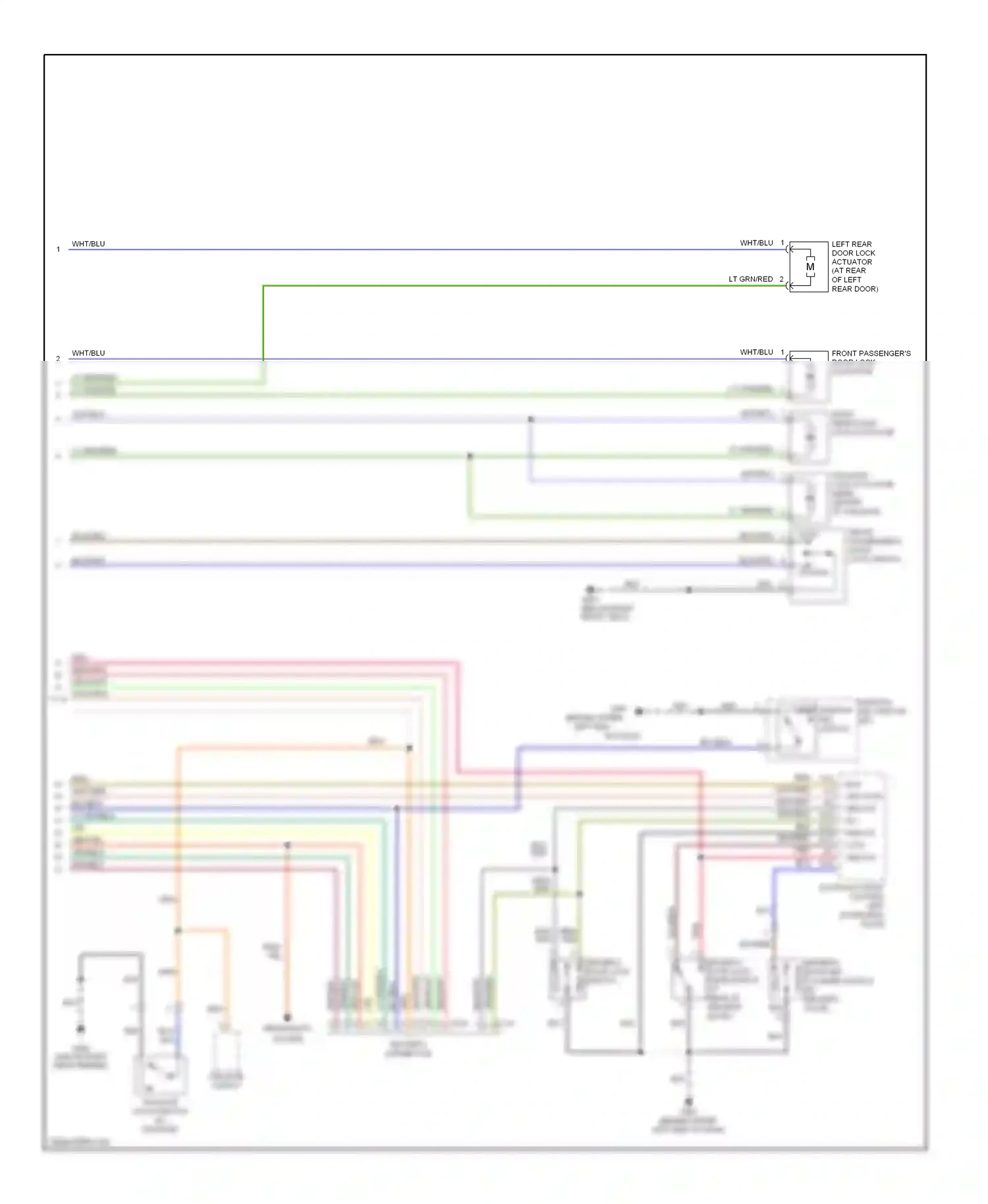 Wiring diagram tailgate lights for Honda Pilot I facelift (2005-2008) (5 of 5)