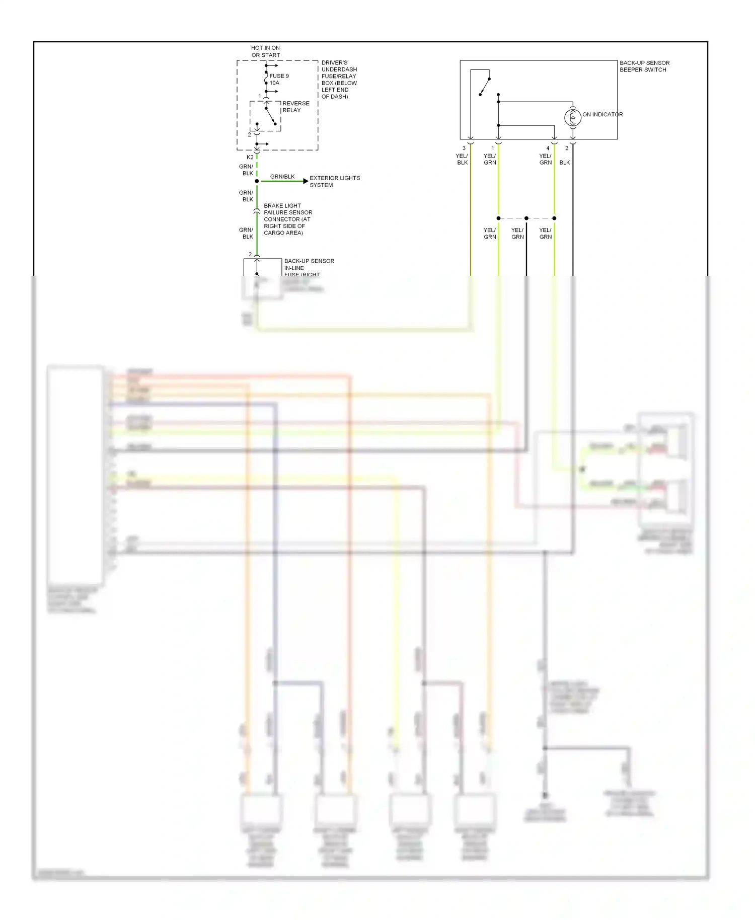 Wiring diagram yel for Honda Pilot I facelift (2005-2008) (48 of 80)